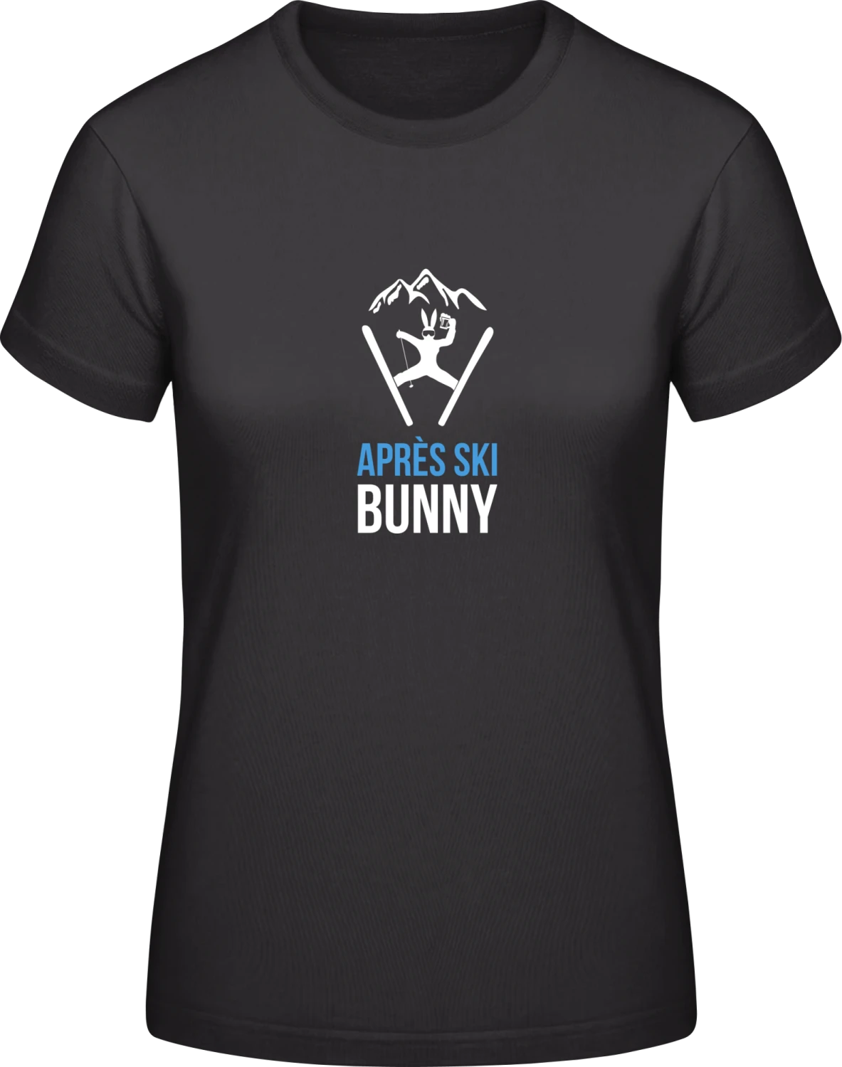 Après Ski Bunny - Black #E190 women T-Shirt - Front