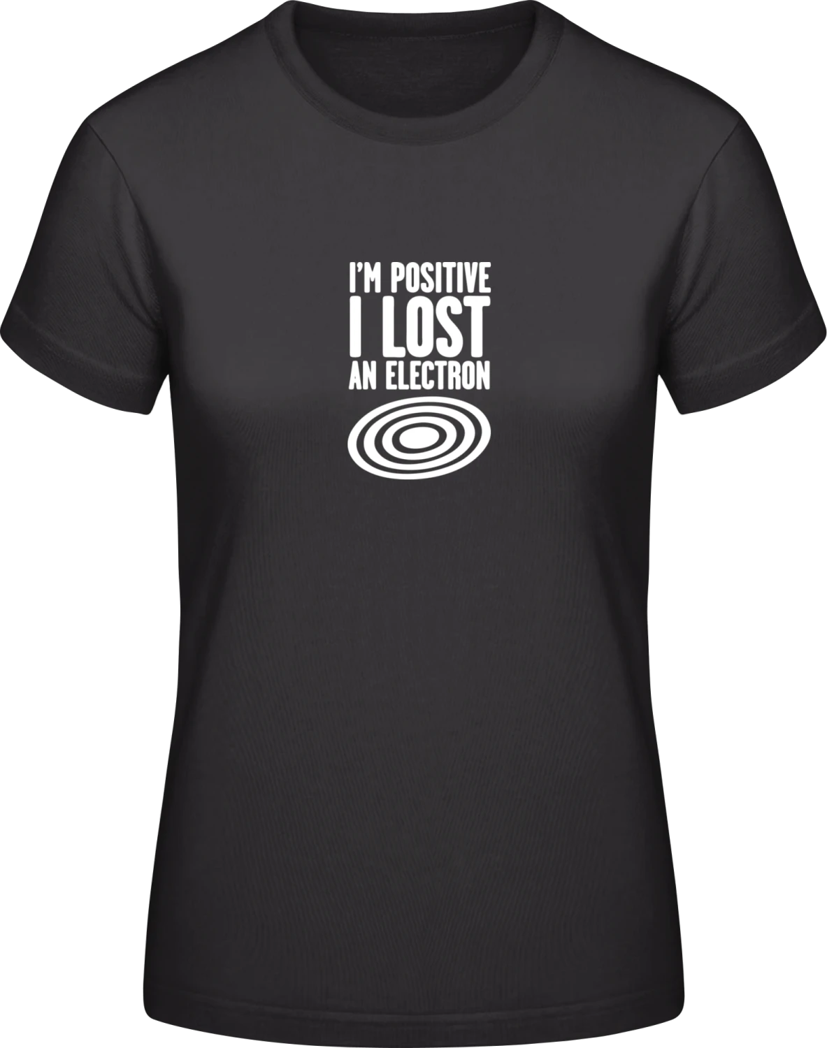 Positive Electron - Black #E190 women T-Shirt - Front