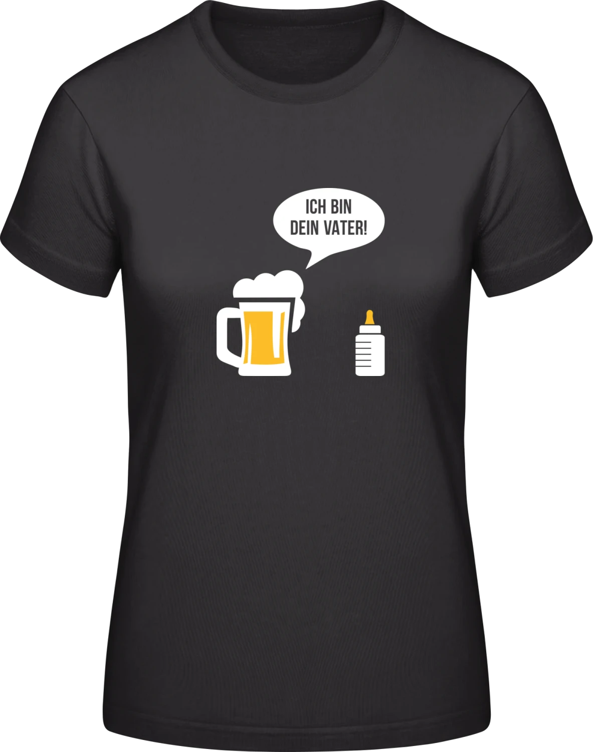 Bier - Ich bin dein Vater - Black #E190 women T-Shirt - Front