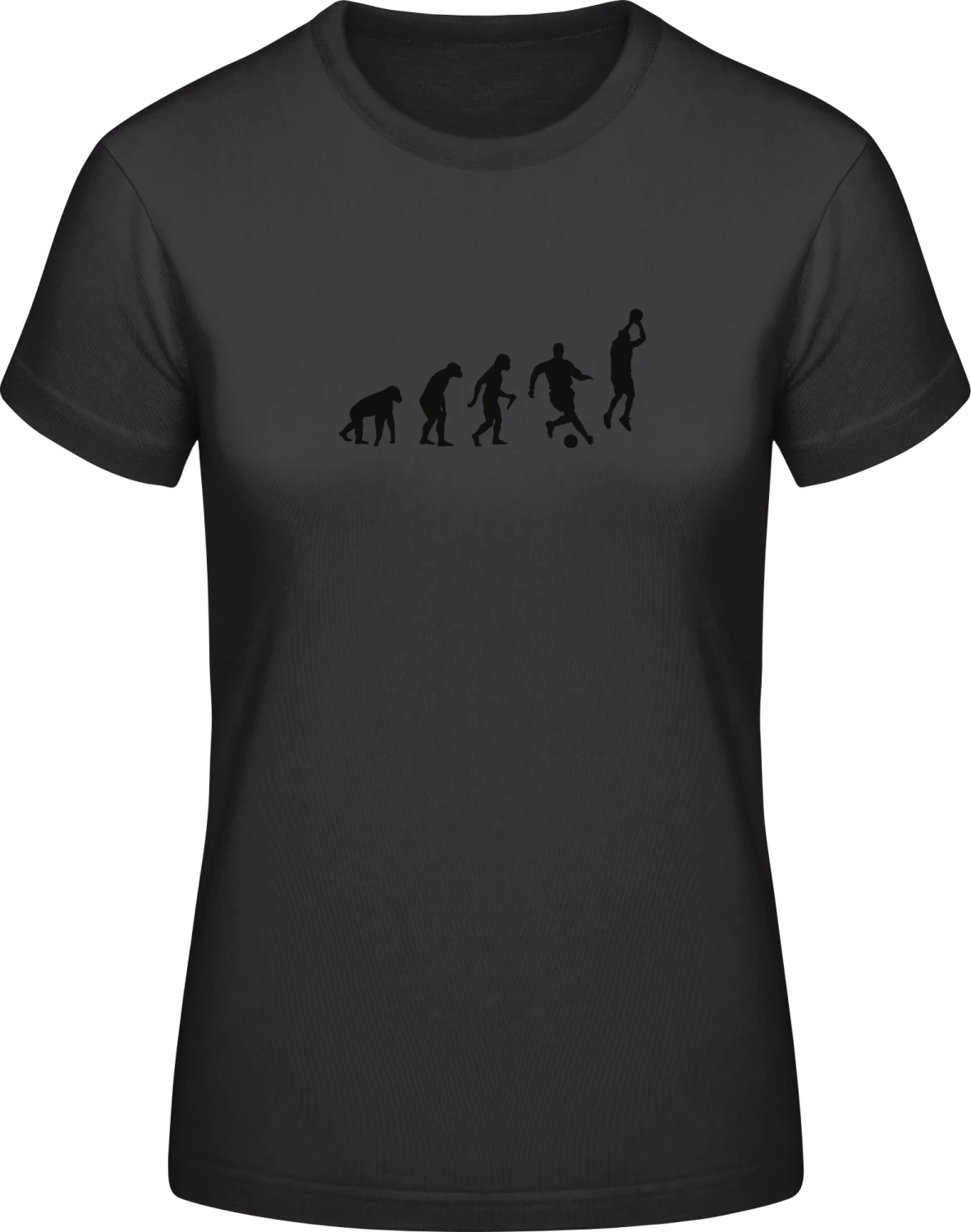 Evolution Of Sport - Black #E190 women T-Shirt - Front