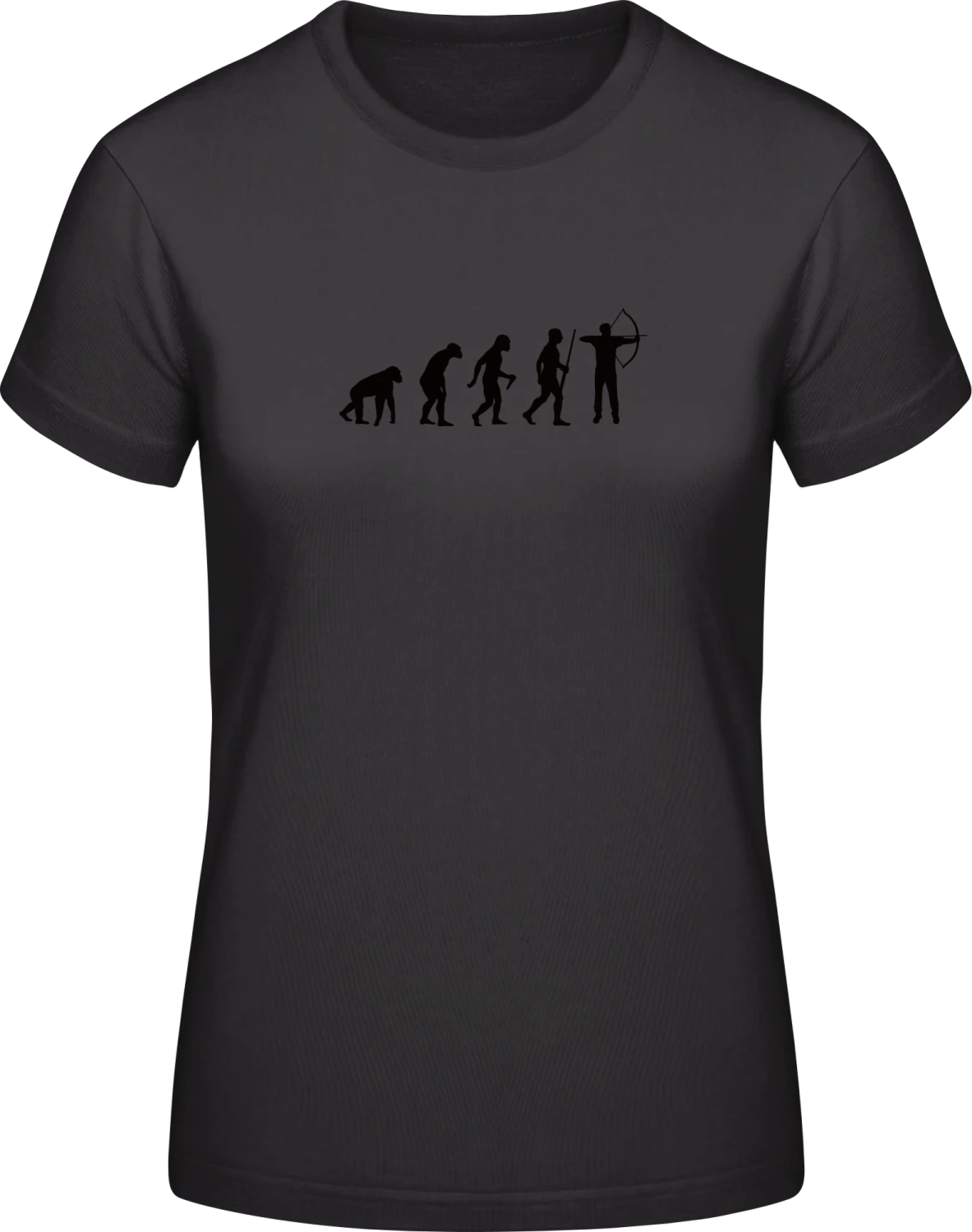 Archery Evolution - Black #E190 women T-Shirt - Front