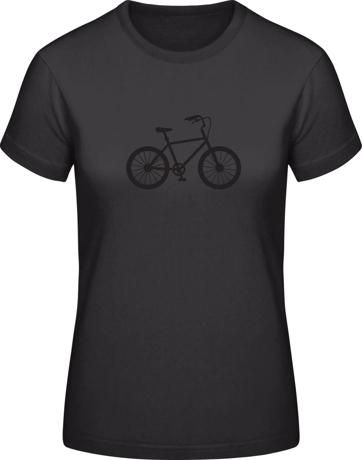 Old School Bike - Black #E190 women T-Shirt - Front