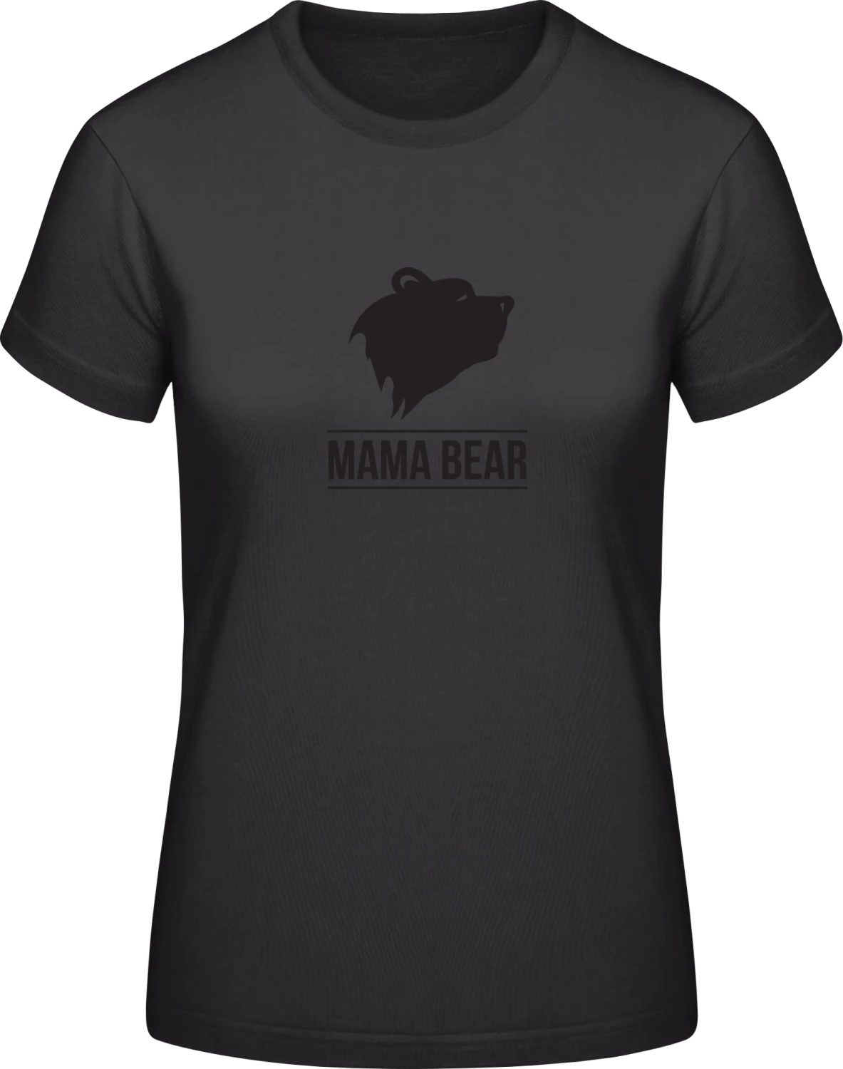 Mama Bear - Black #E190 women T-Shirt - Front