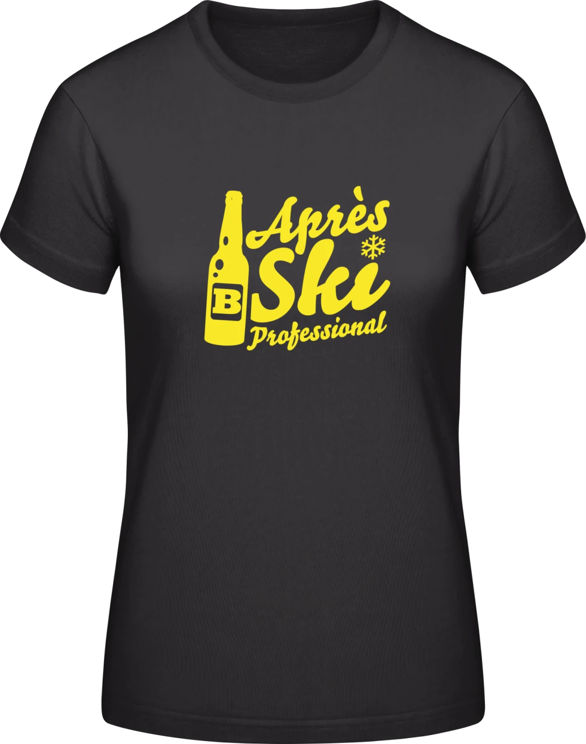 Après Ski Professional - Black #E190 women T-Shirt - Front