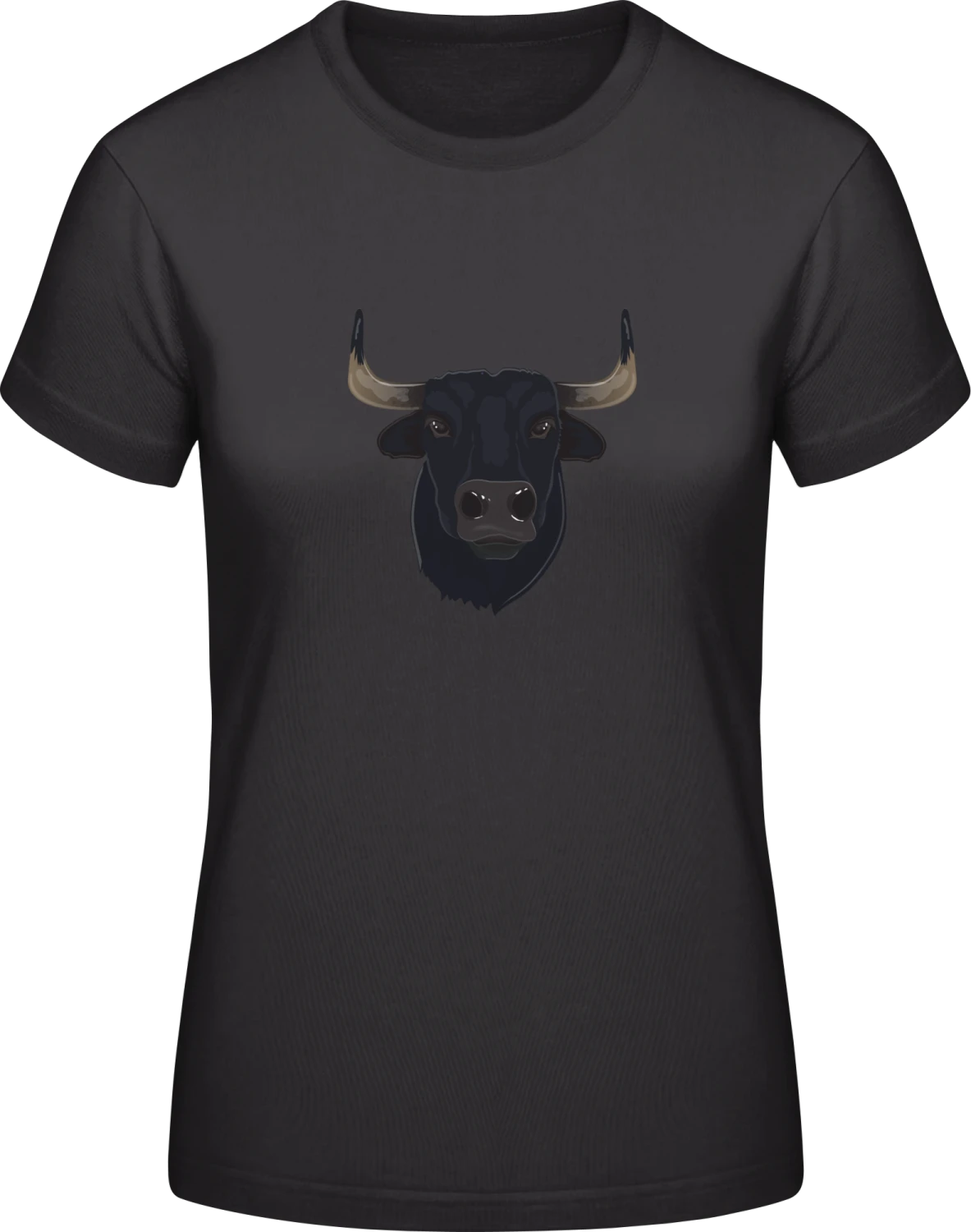 Stier Kopf Realistisch - Black #E190 women T-Shirt - Front