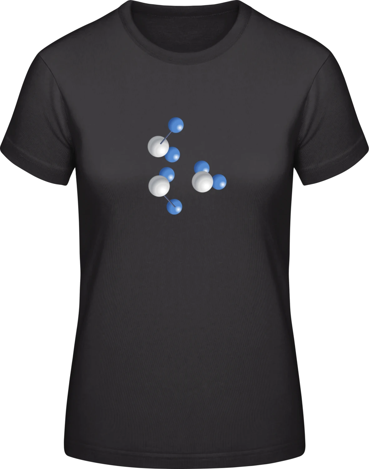 Molecules - Black #E190 women T-Shirt - Front