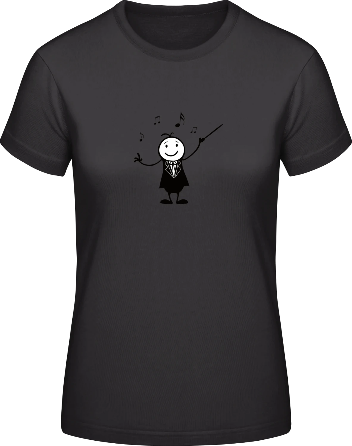 Conductor Comic - Black #E190 women T-Shirt - Front