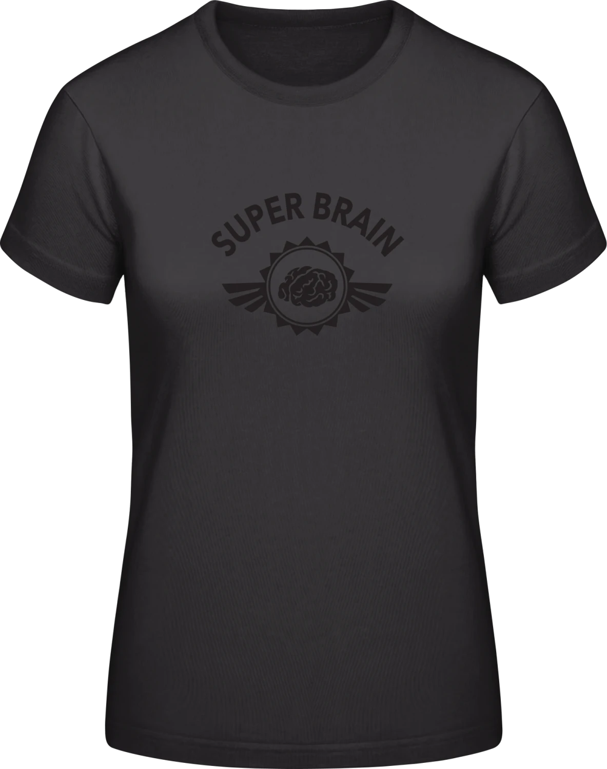 Super Brain - Black #E190 women T-Shirt - Front