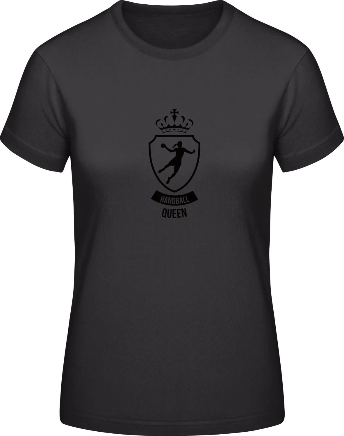 Handball Queen - Black #E190 women T-Shirt - Front