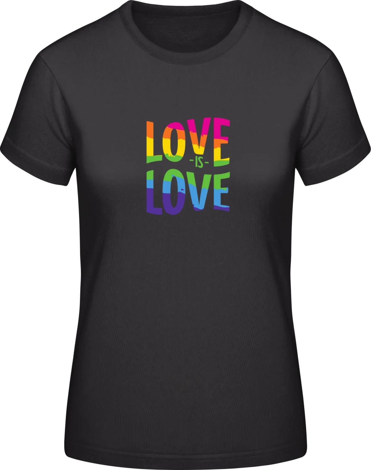 Love Is Love - Black #E190 women T-Shirt - Front