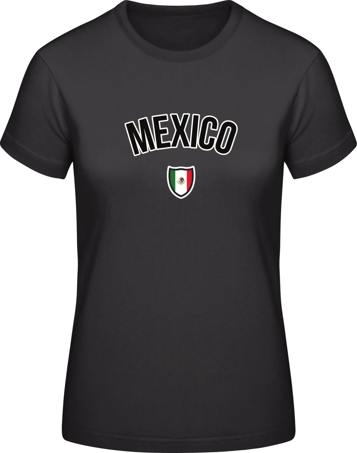 MEXICO Fan - Black #E190 women T-Shirt - Front