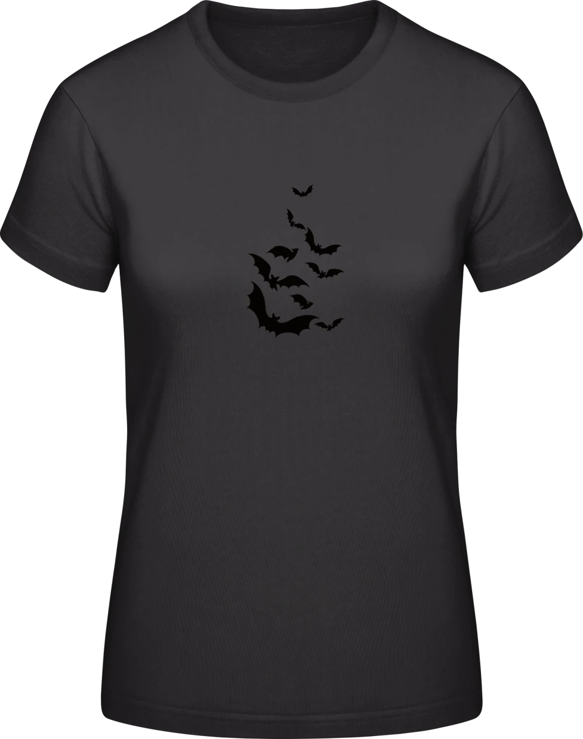 School Of Bats - Black #E190 women T-Shirt - Front