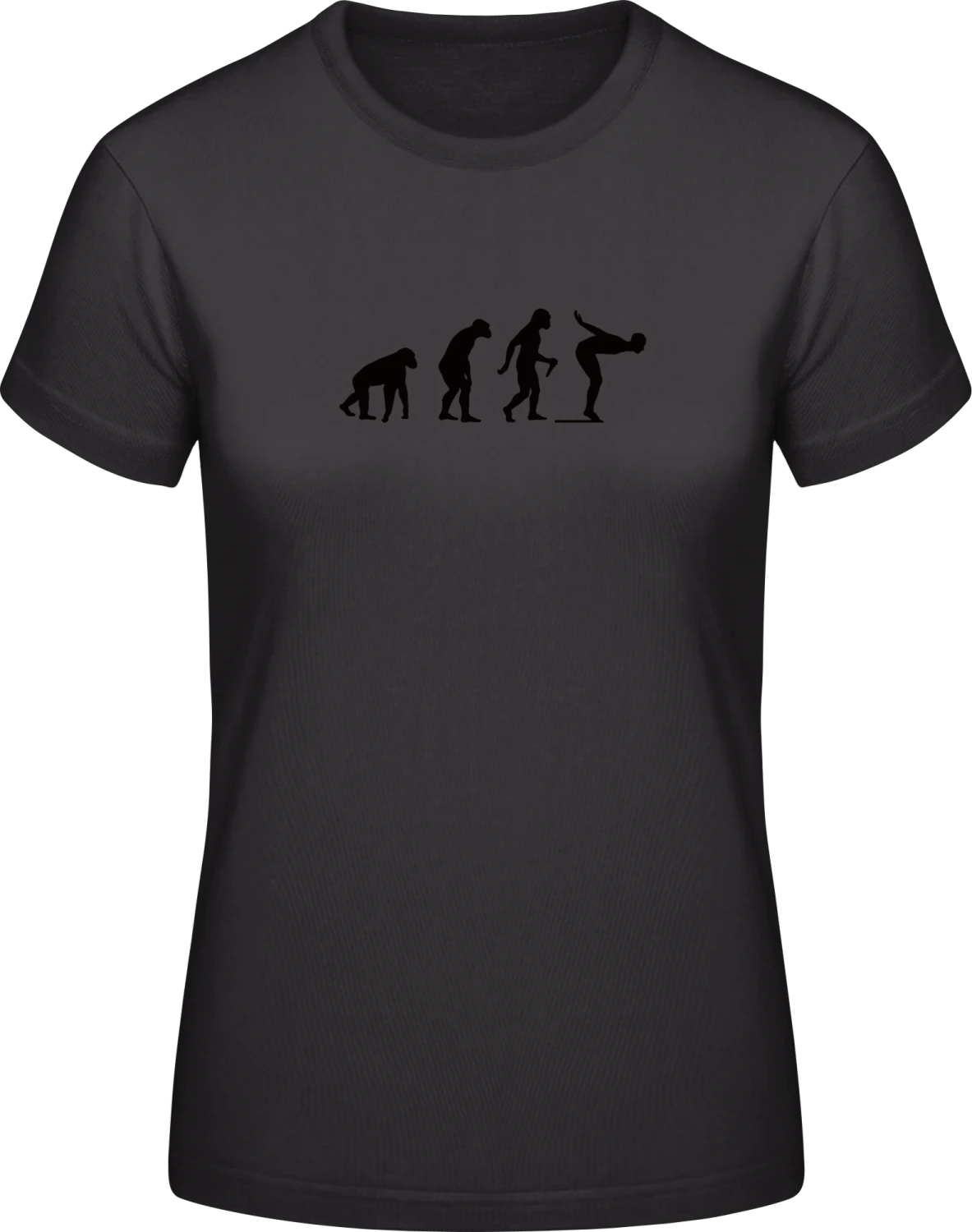 Evolution Swimming - Black #E190 women T-Shirt - Front