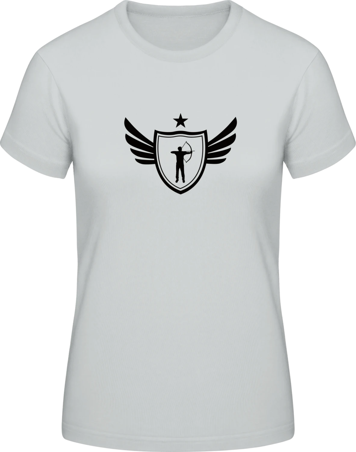 Archery Star - Pacific grey #E190 women T-Shirt - Front