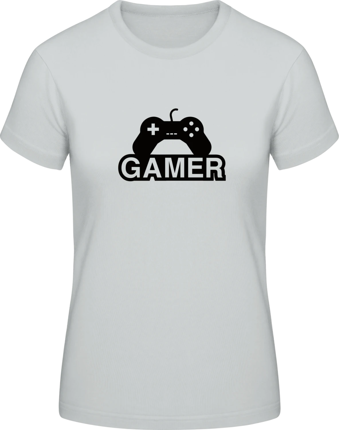 Gamer Controller - Pacific grey #E190 women T-Shirt - Front