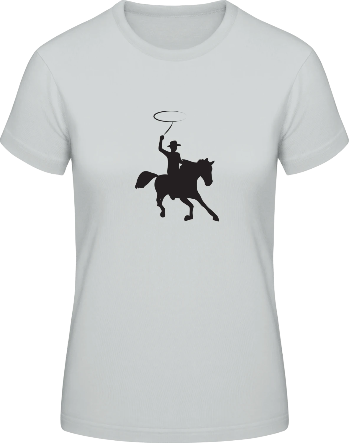 Cowboy - Pacific grey #E190 women T-Shirt - Front