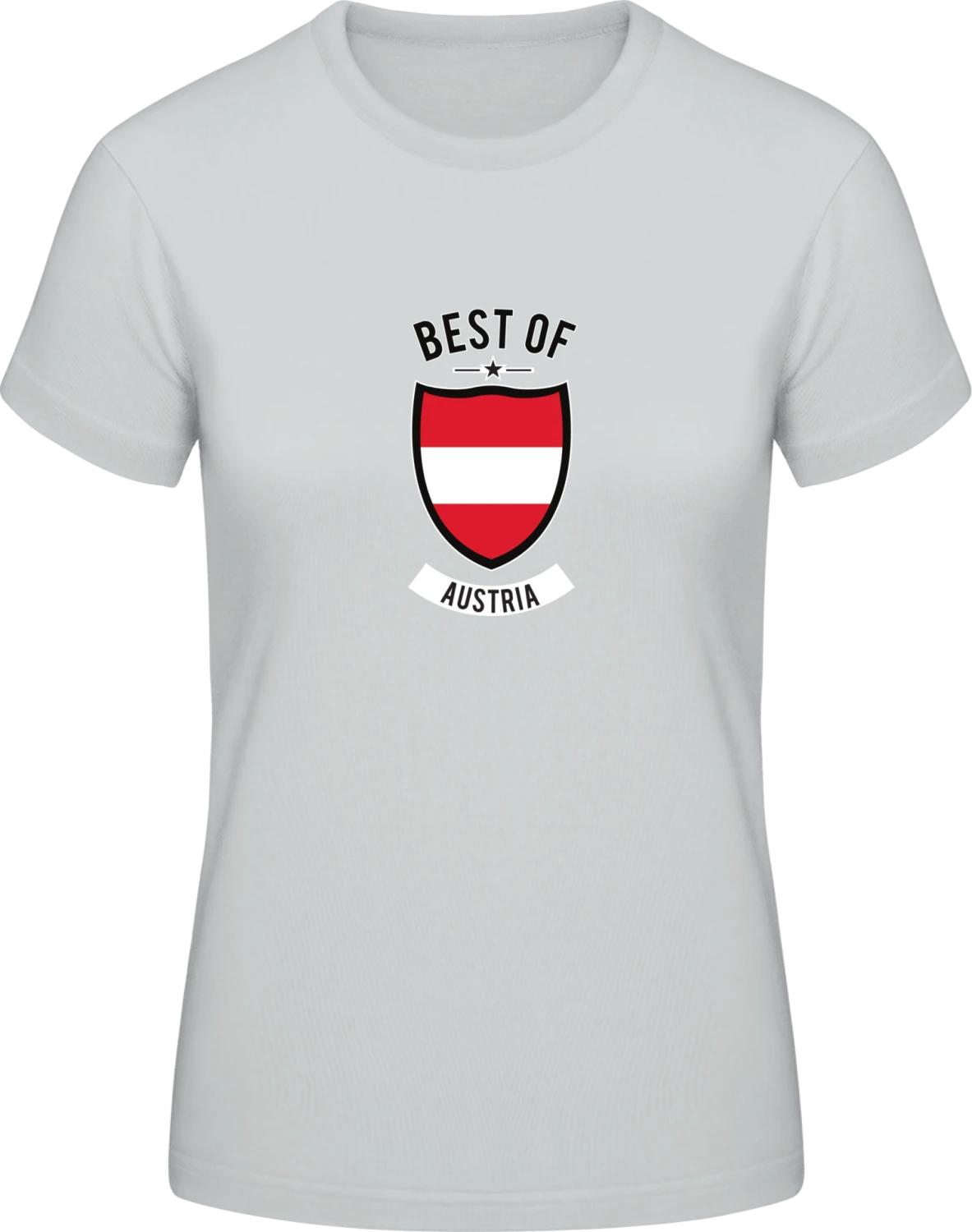 Best of Austria - Pacific grey #E190 women T-Shirt - Front