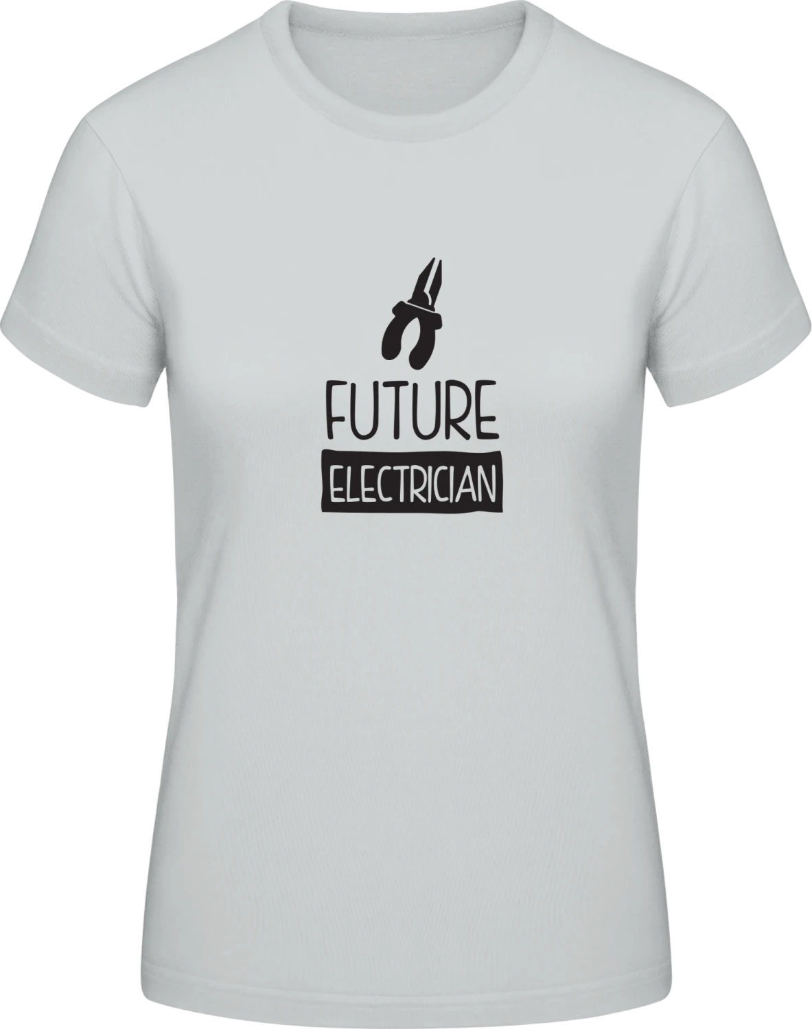 Future Electrician Design - Pacific grey #E190 women T-Shirt - Front