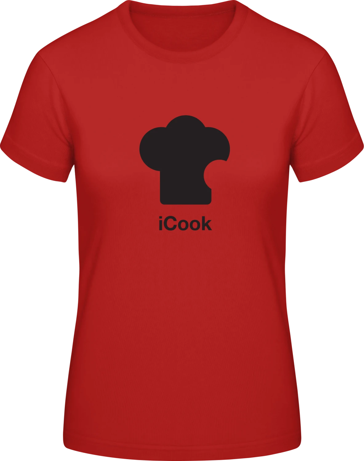 I Cook - Red #E190 women T-Shirt - Front