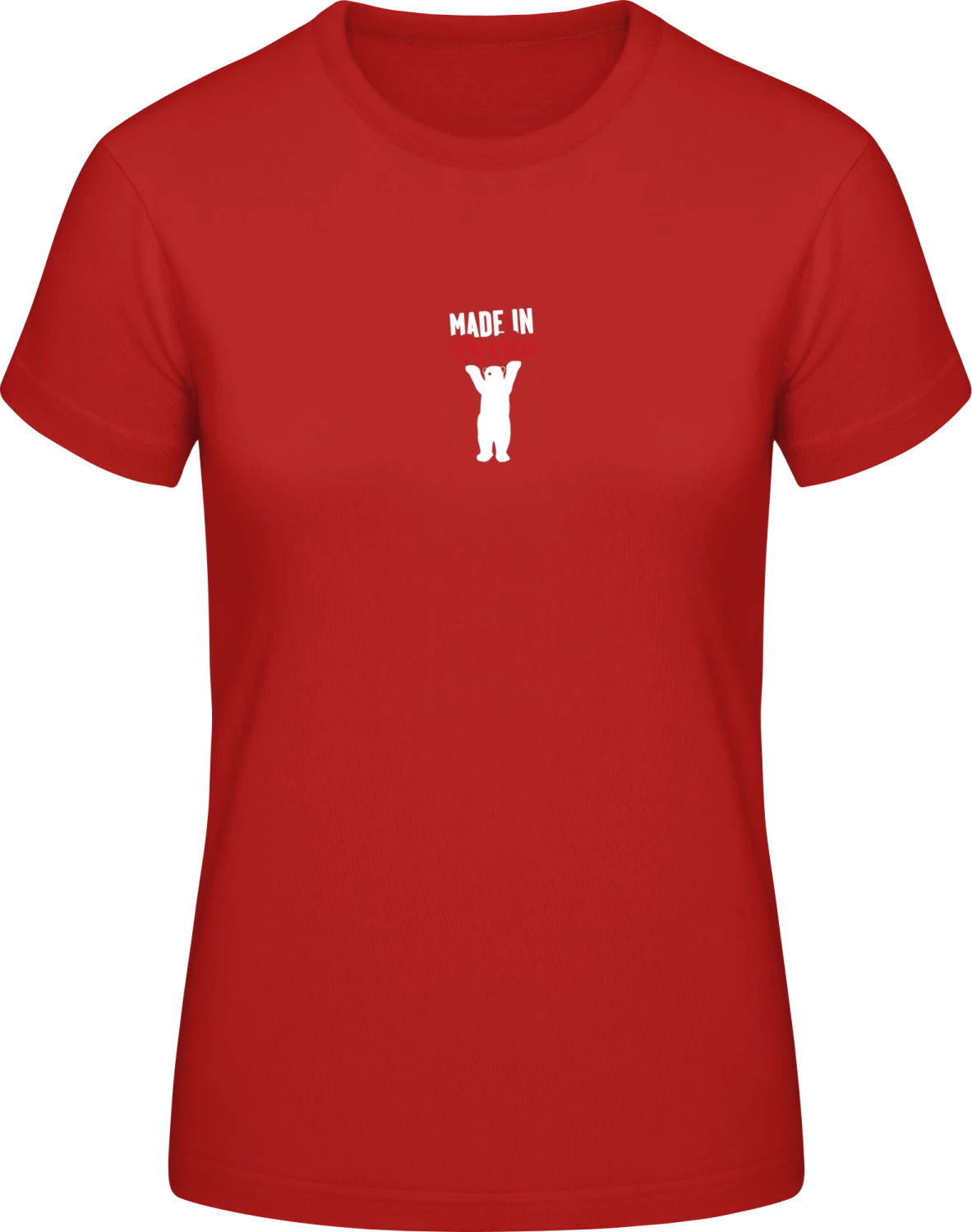 Made in Berlin - Red #E190 women T-Shirt - Front