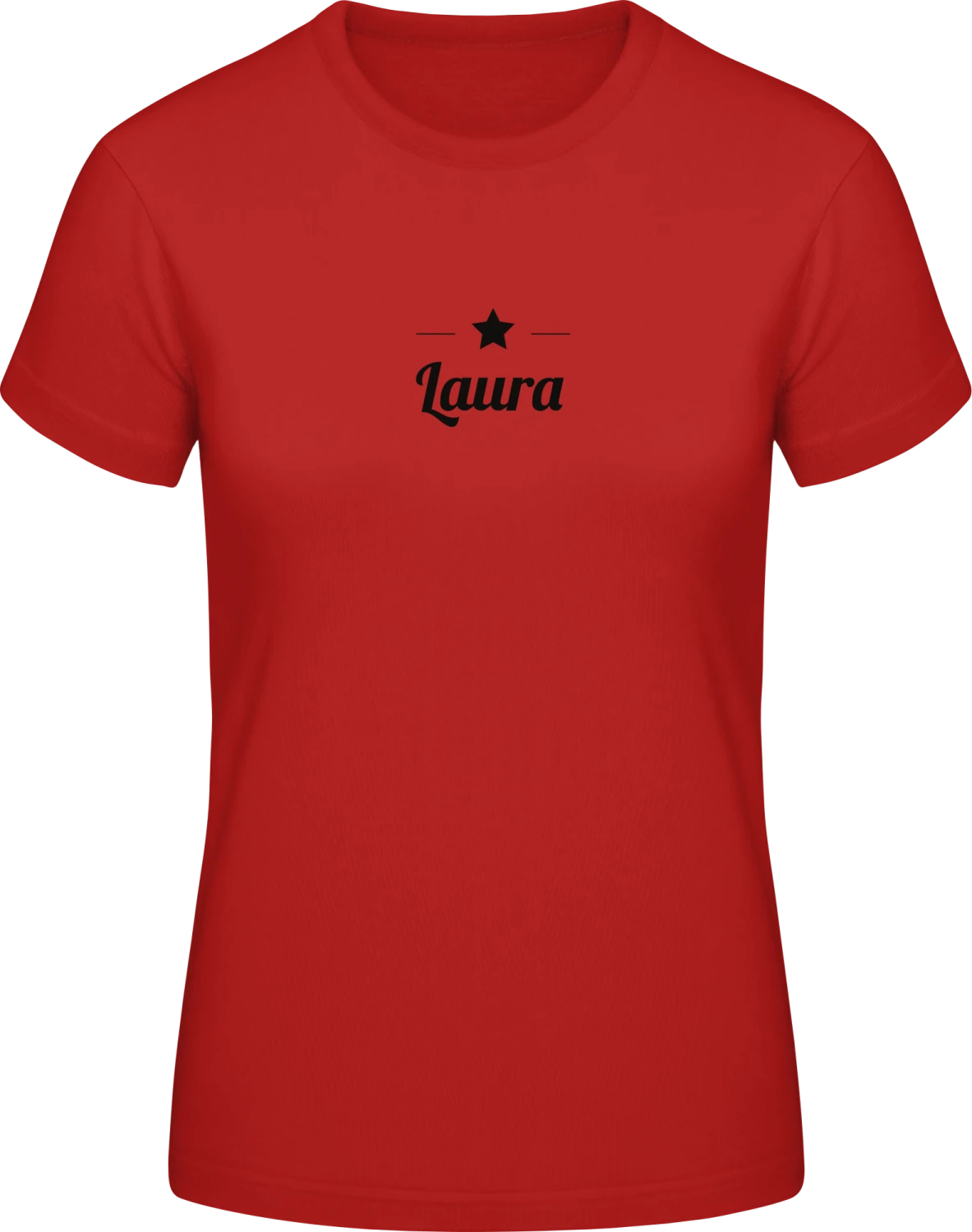 Laura Stern - Red #E190 women T-Shirt - Front