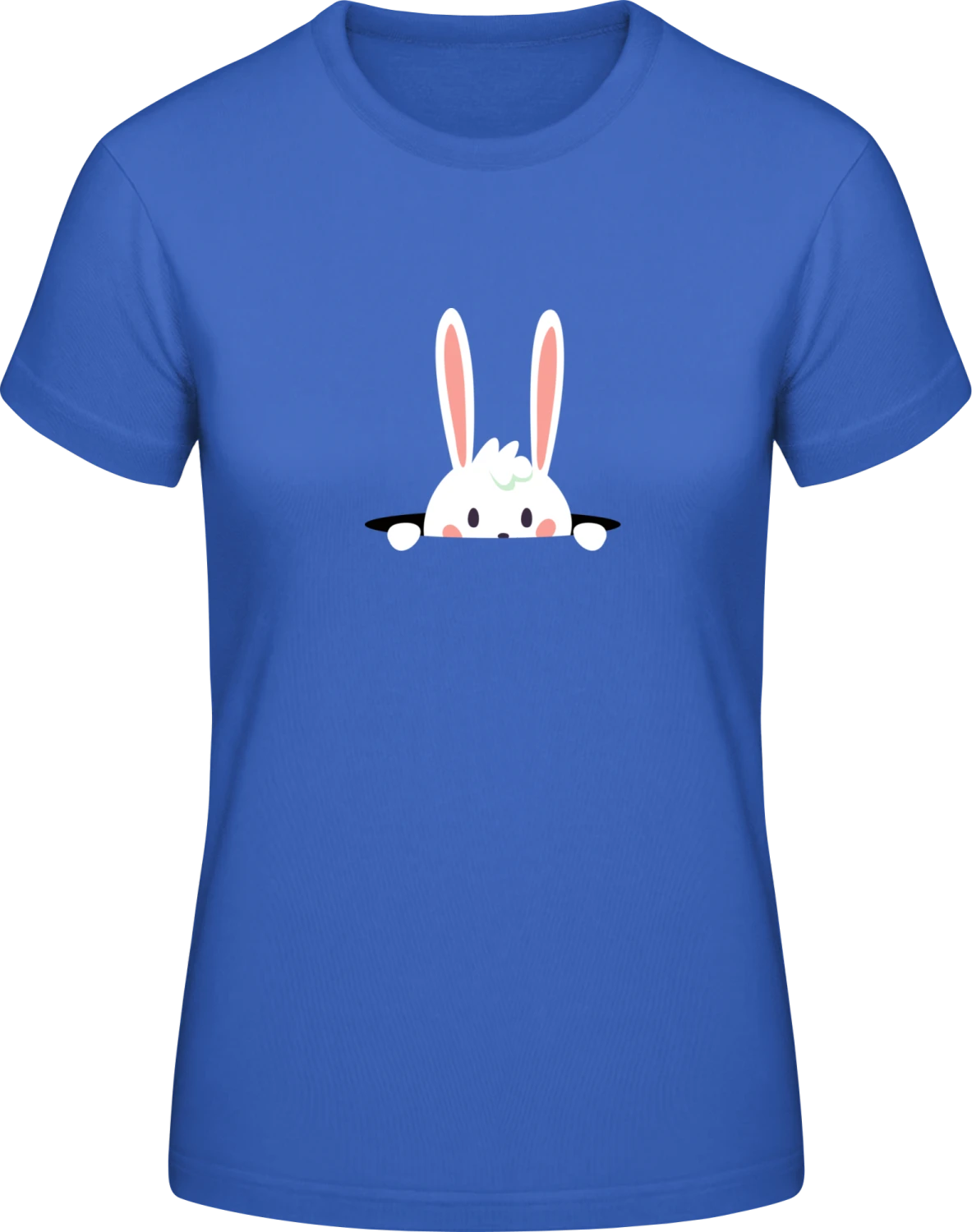 Cute Bunny Is Hiding - Front_Royalblau