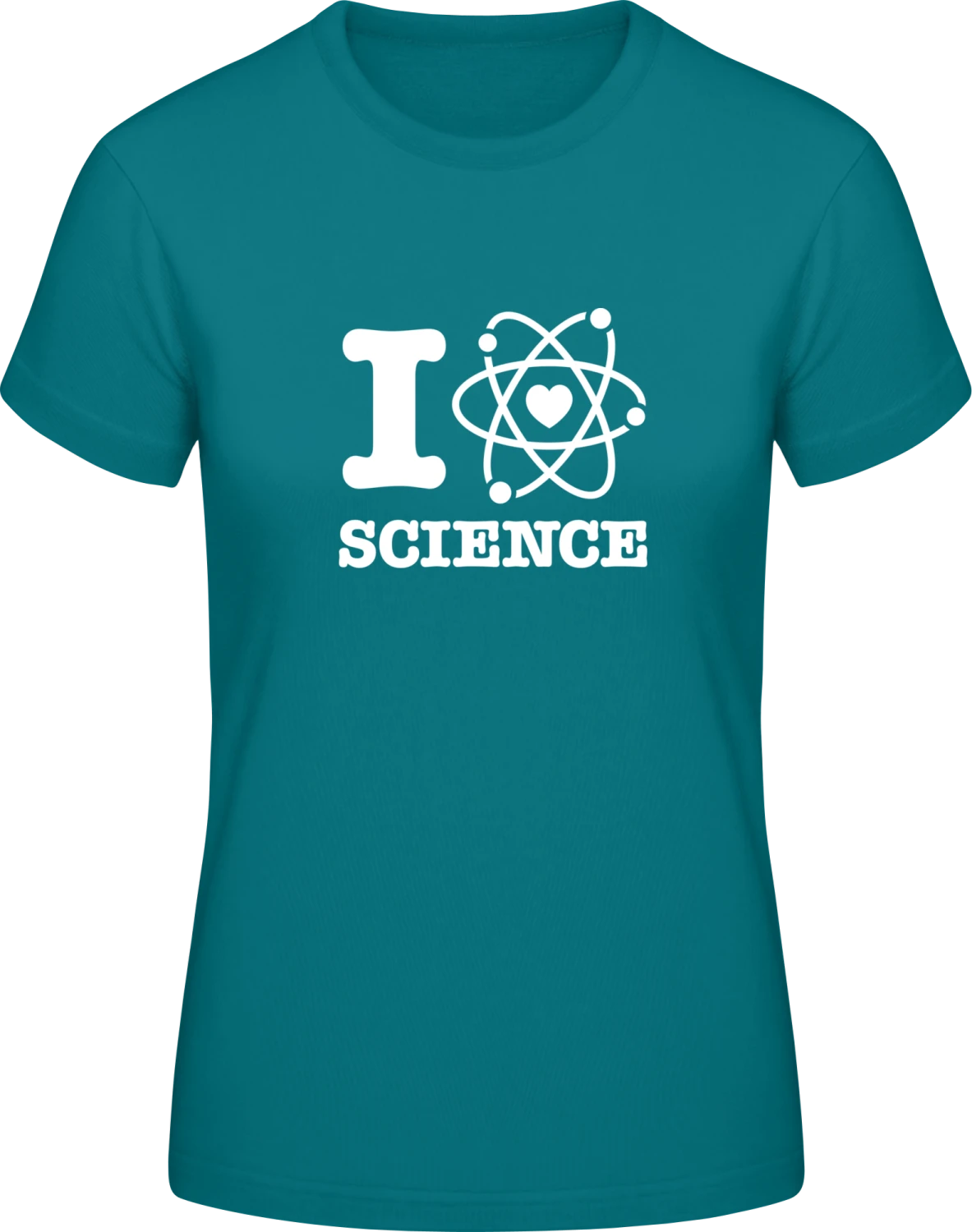 I Love Science - Diva Blue #E190 women T-Shirt - Front