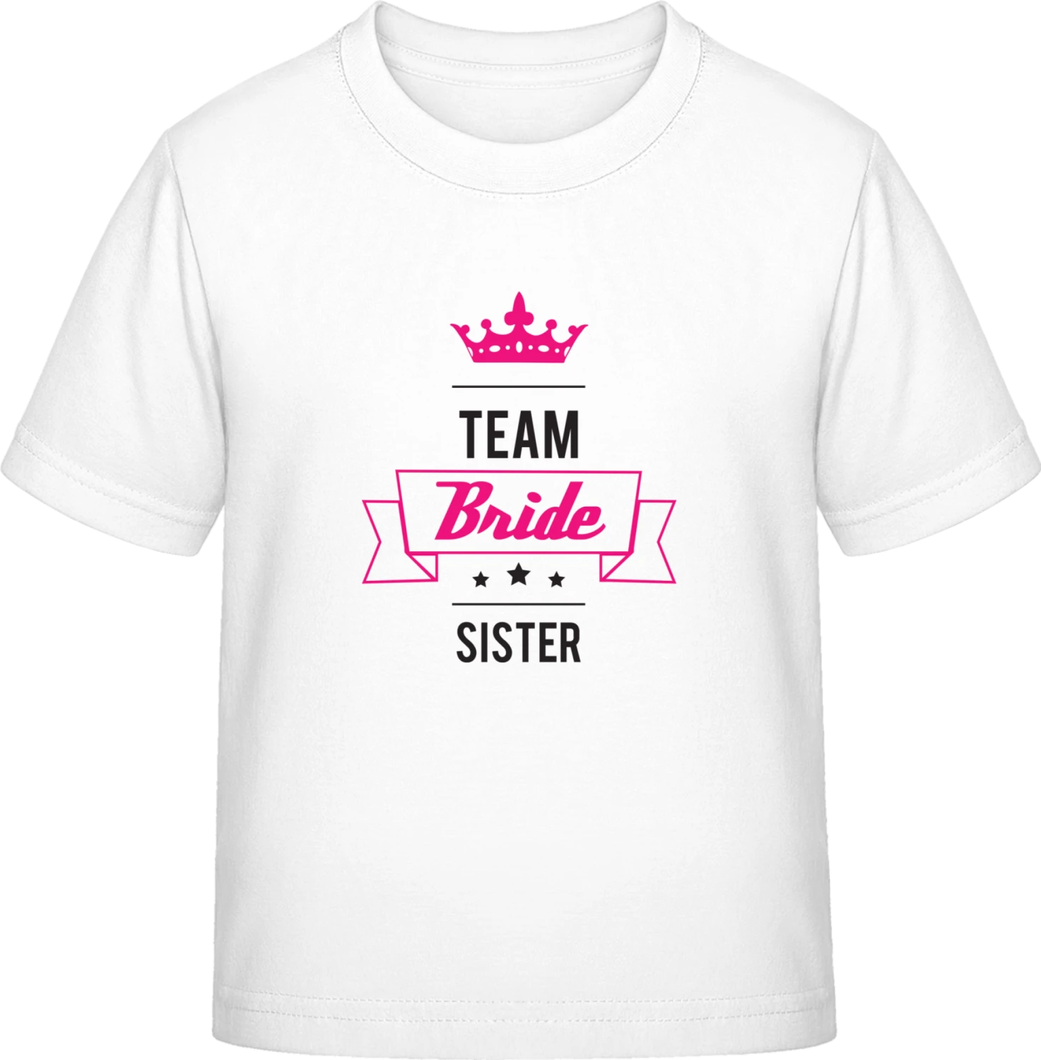 Bridal Team Sister - White Exact 190 Kids - Front