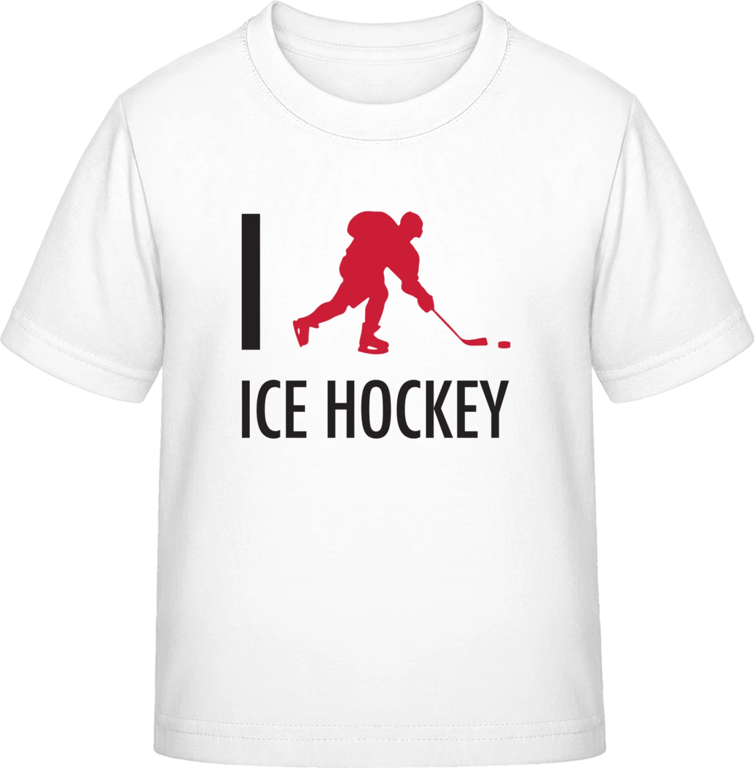 I Love Ice Hockey - White Exact 190 Kids - Front