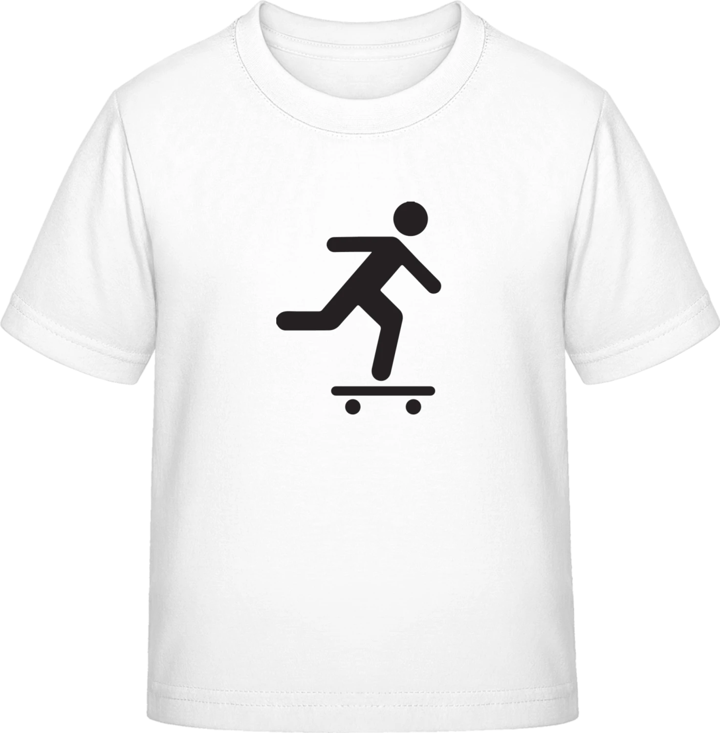 Skateboarder Icon - White Exact 190 Kids - Front