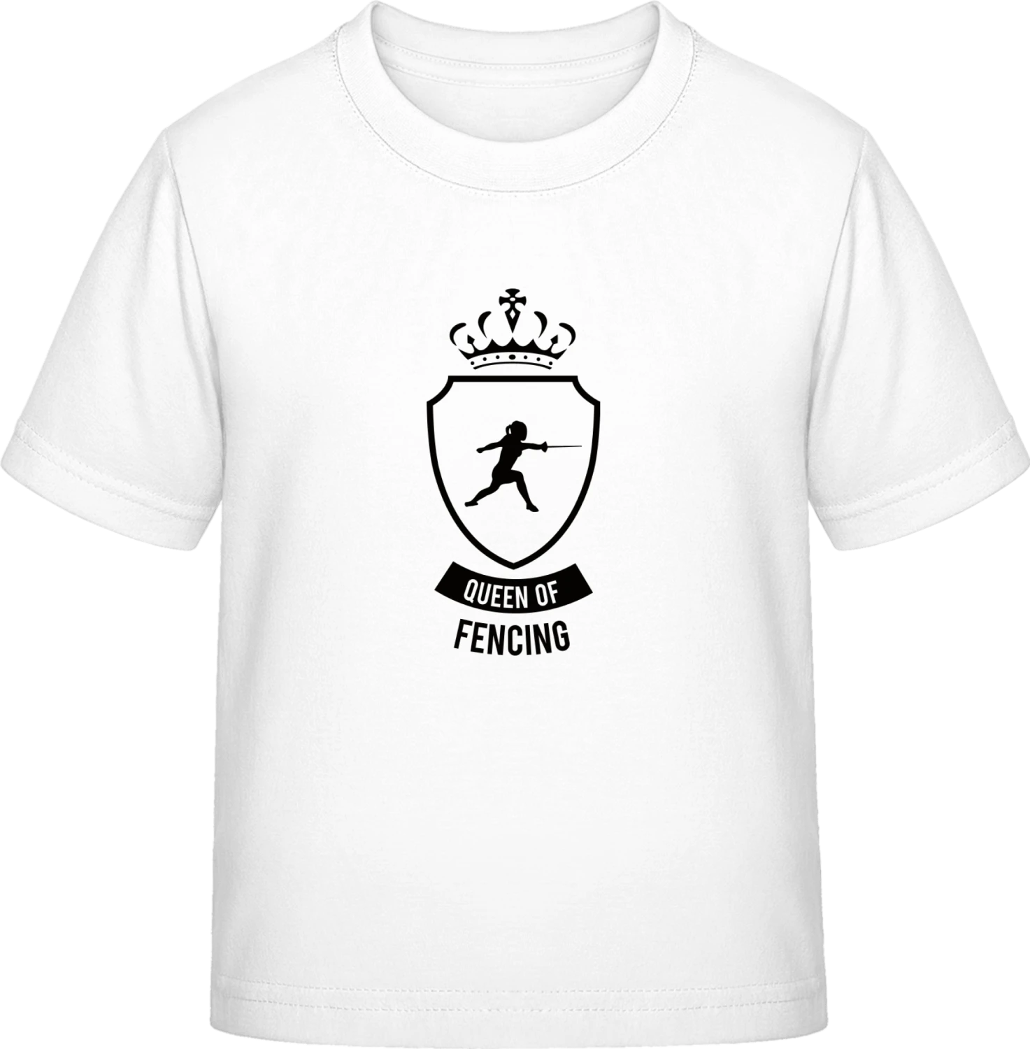 Queen Of Fencing - White Exact 190 Kids - Front