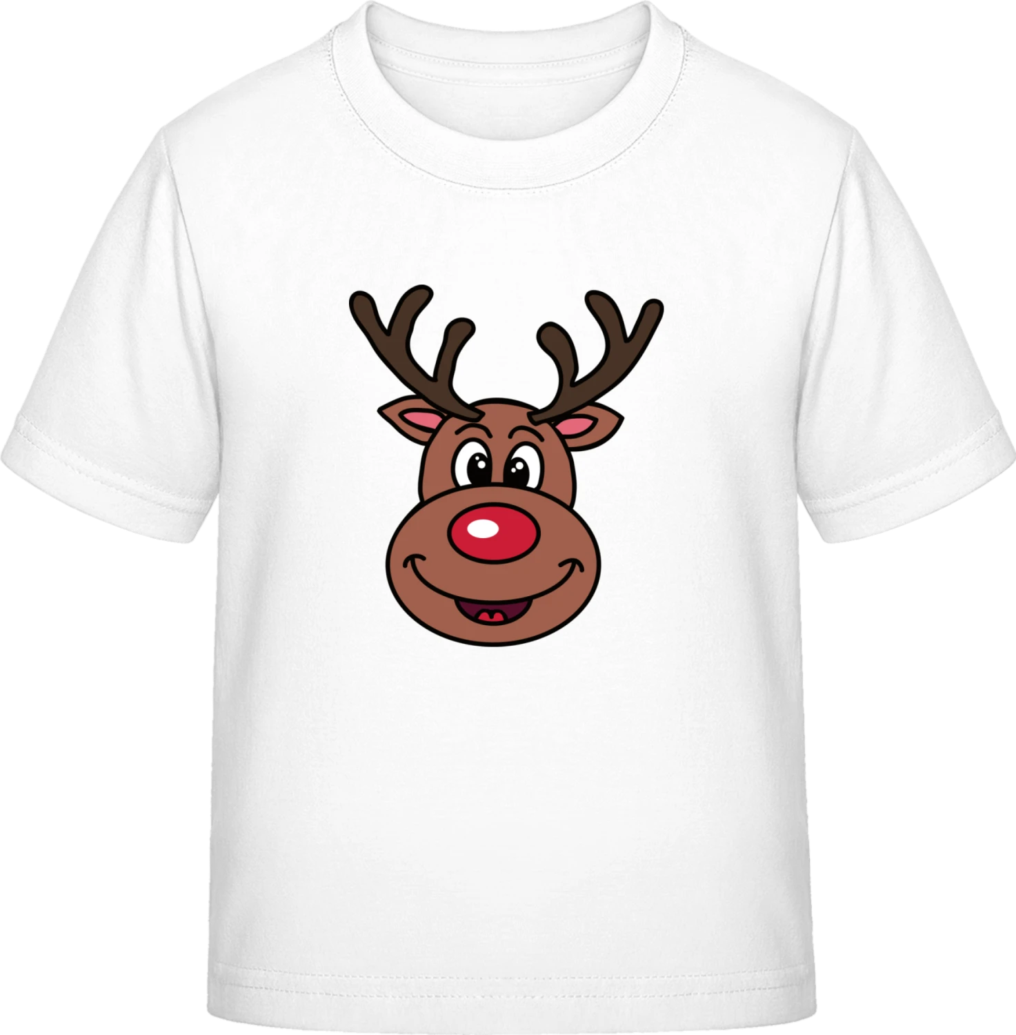 Rudolph The Red Nose Reindeer - White Exact 190 Kids - Front