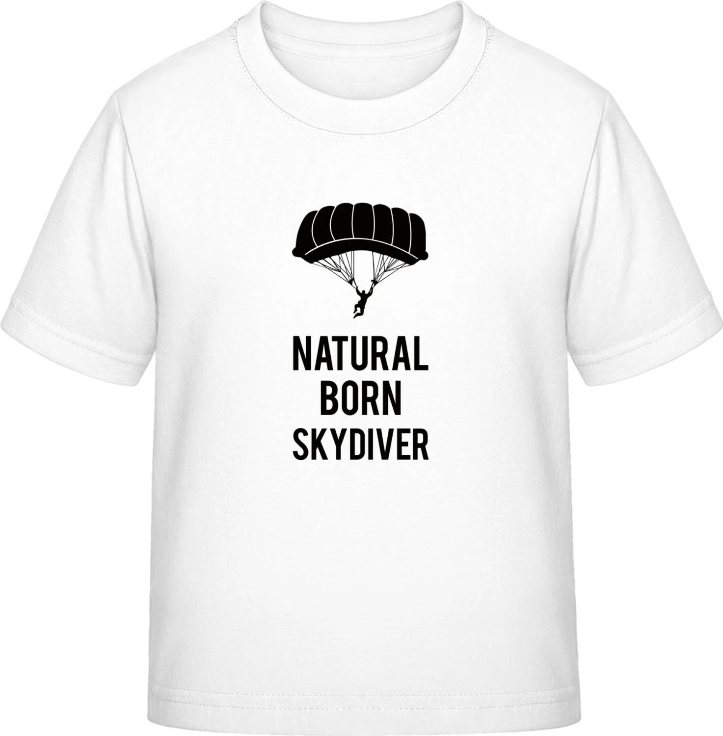 Natural Born Skydiver - White Exact 190 Kids - Front