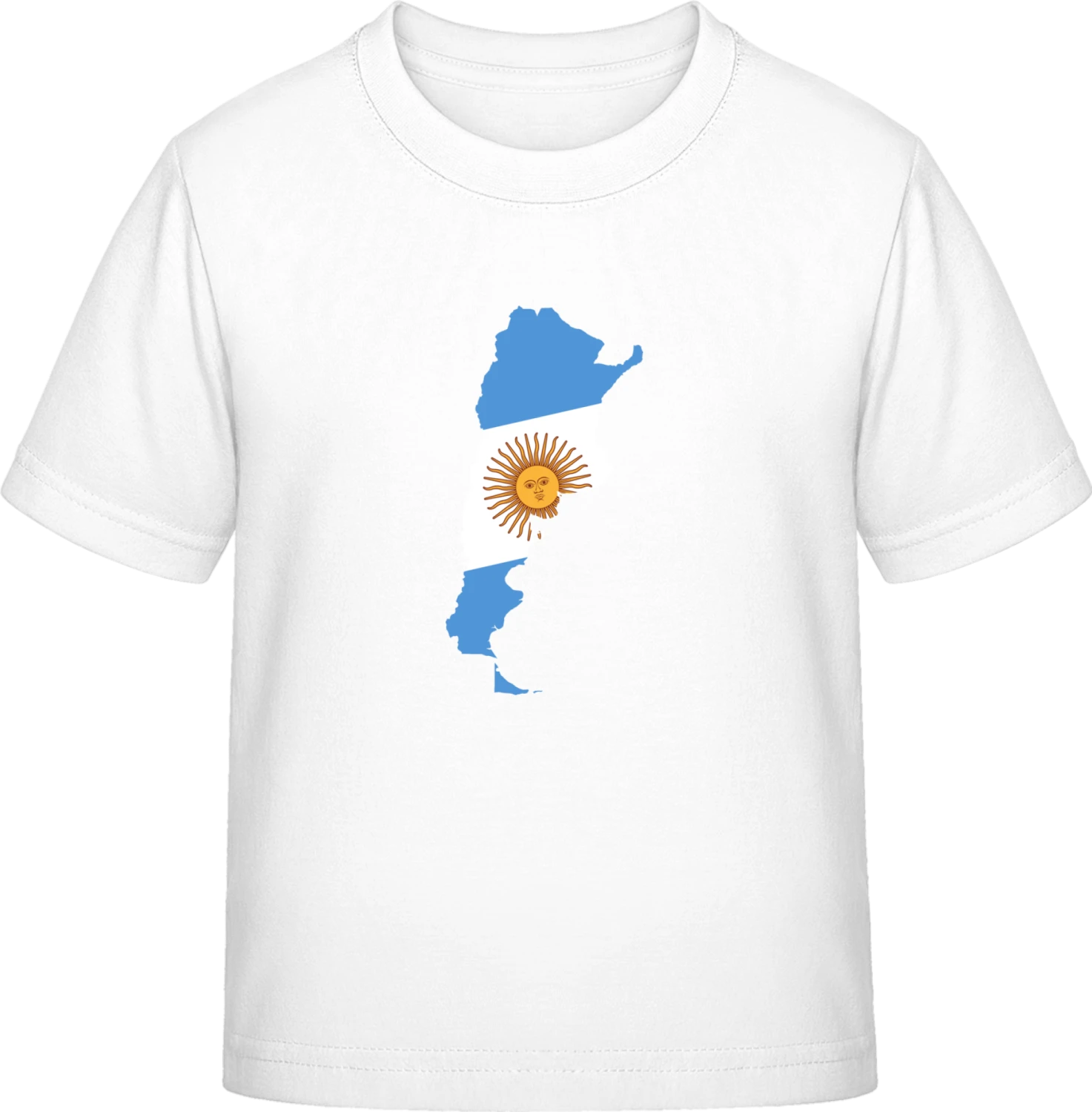 Argentina Map - White Exact 190 Kids - Front