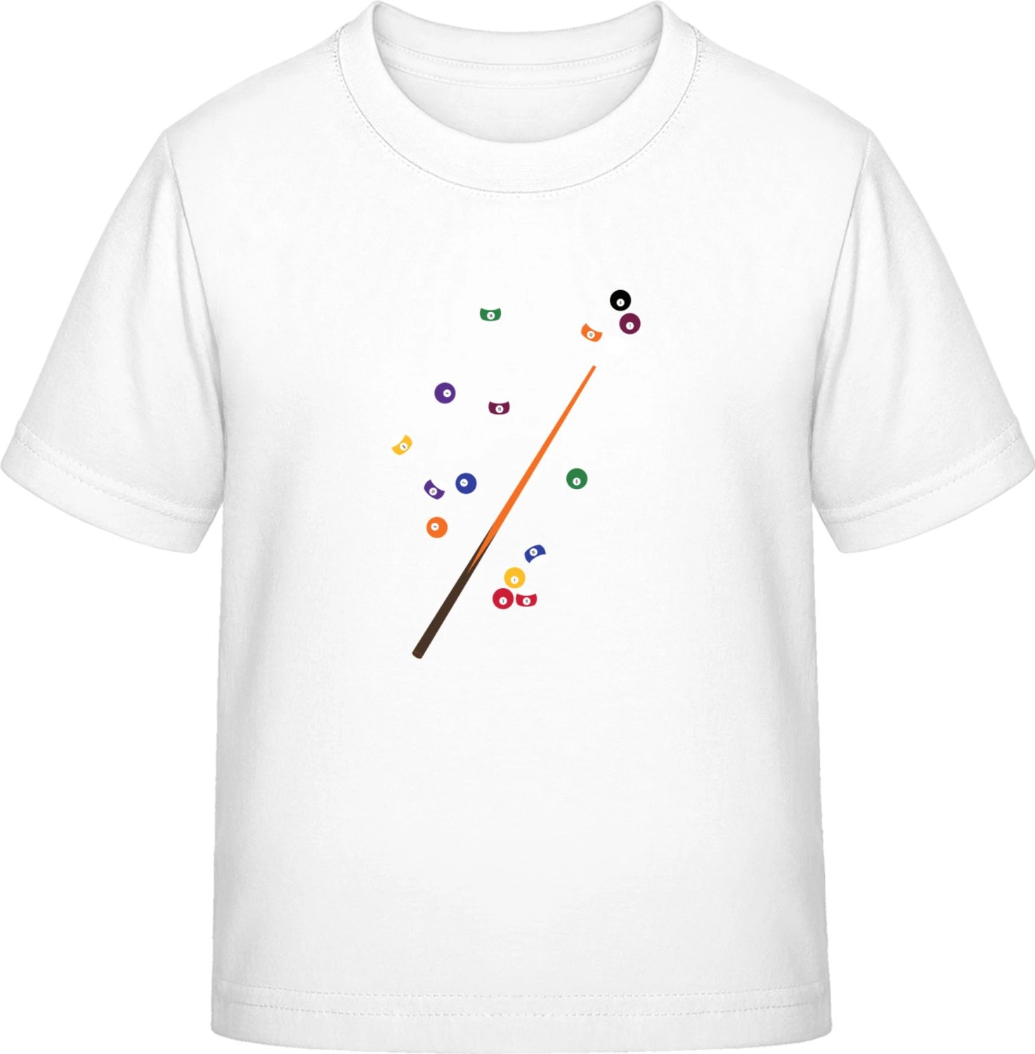 Billiards Illustration - White Exact 190 Kids - Front