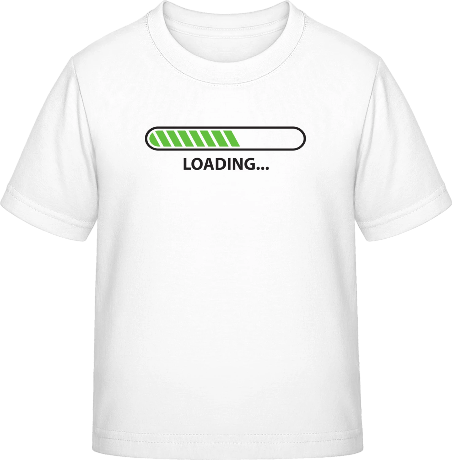 Loading Progress + DEIN TEXT - White Exact 190 Kids - Front