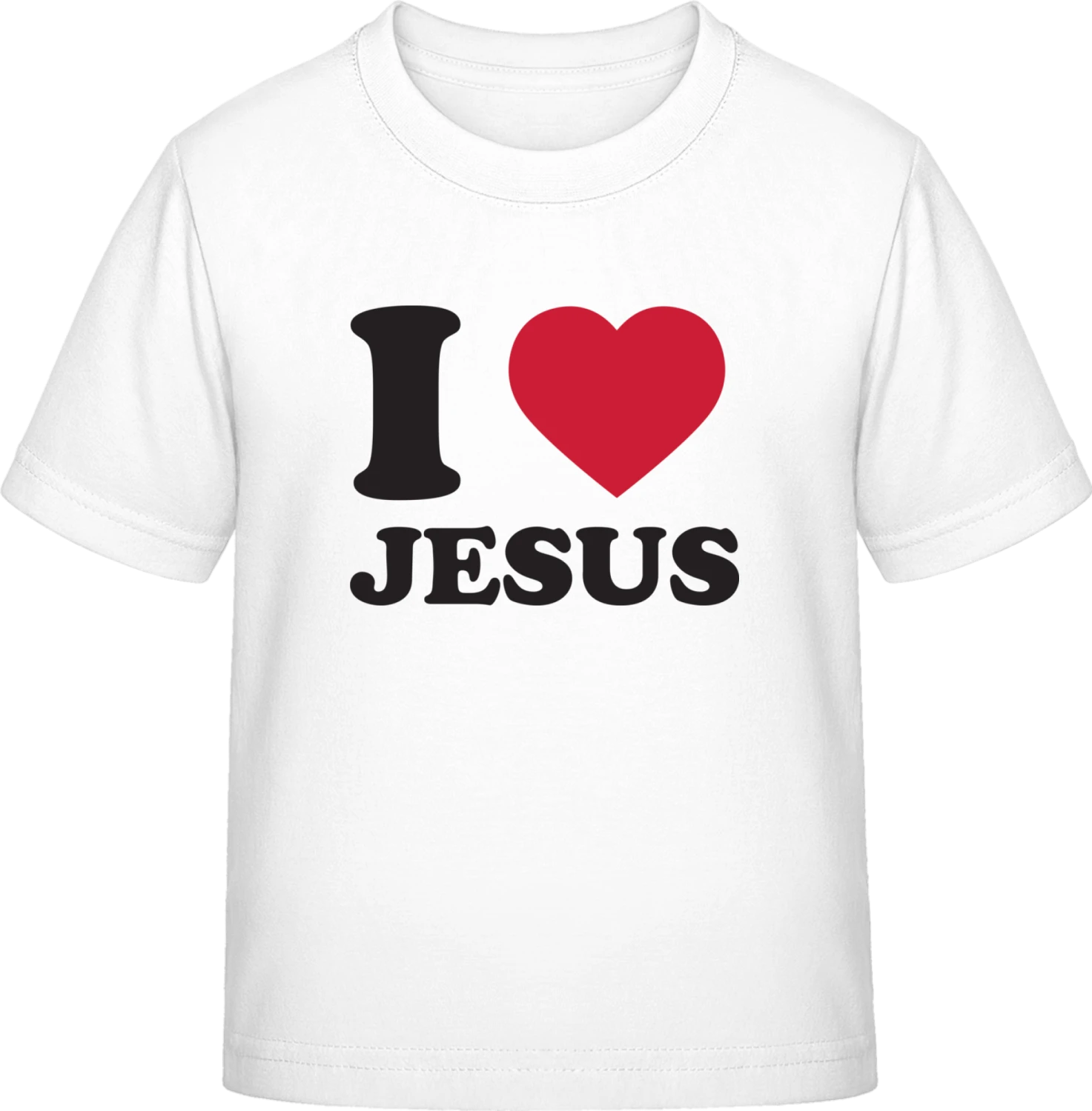 I Heart Jesus - White Exact 190 Kids - Front