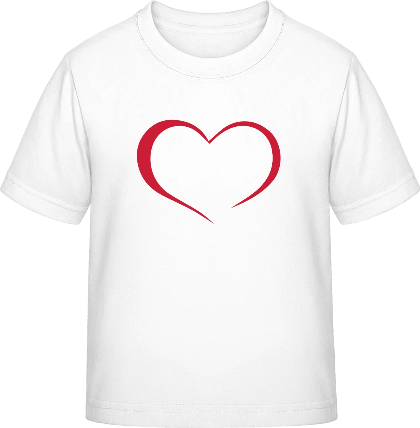 Heart Logo - White Exact 190 Kids - Front