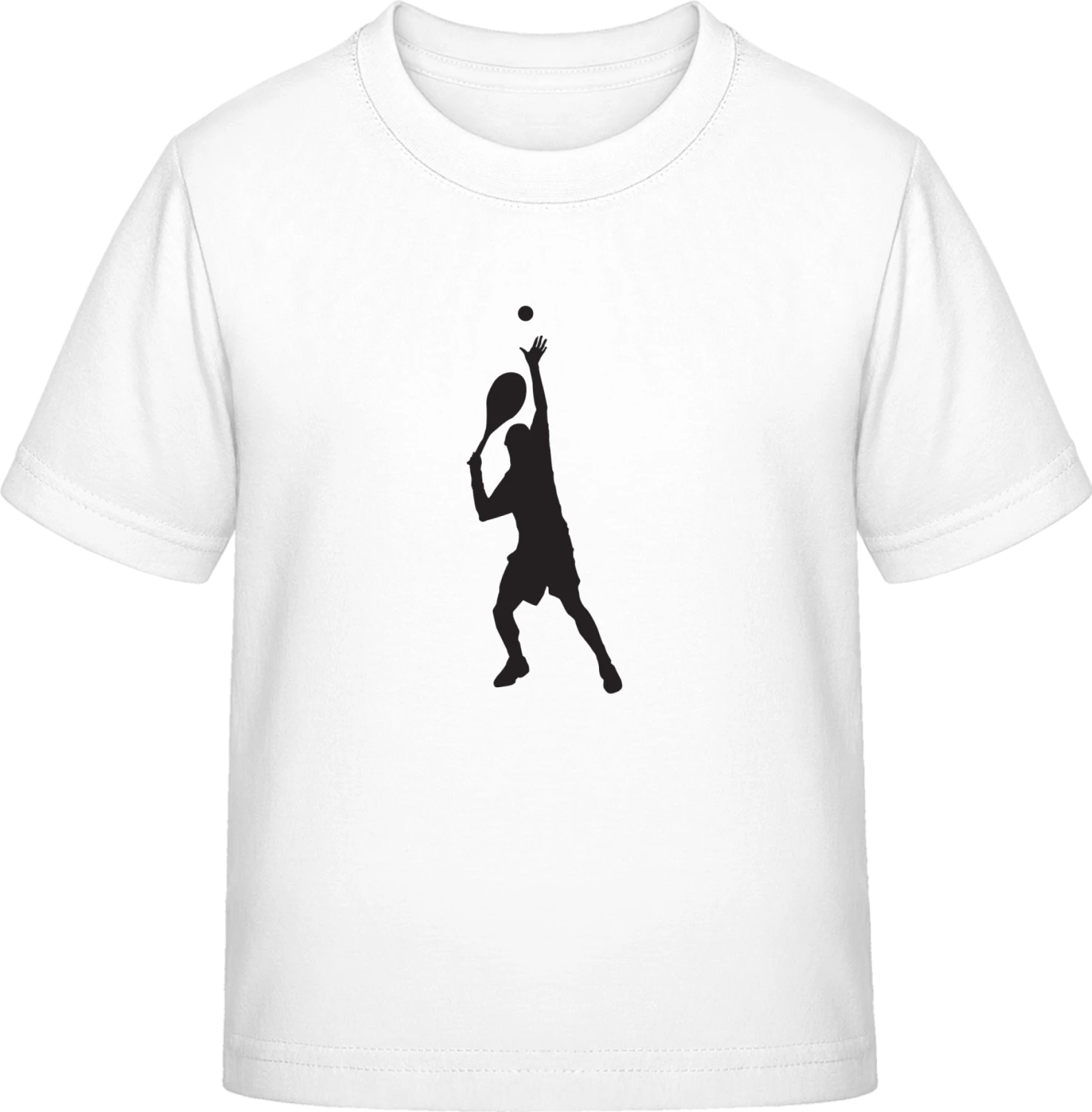 Tennis Silhoutte - White Exact 190 Kids - Front