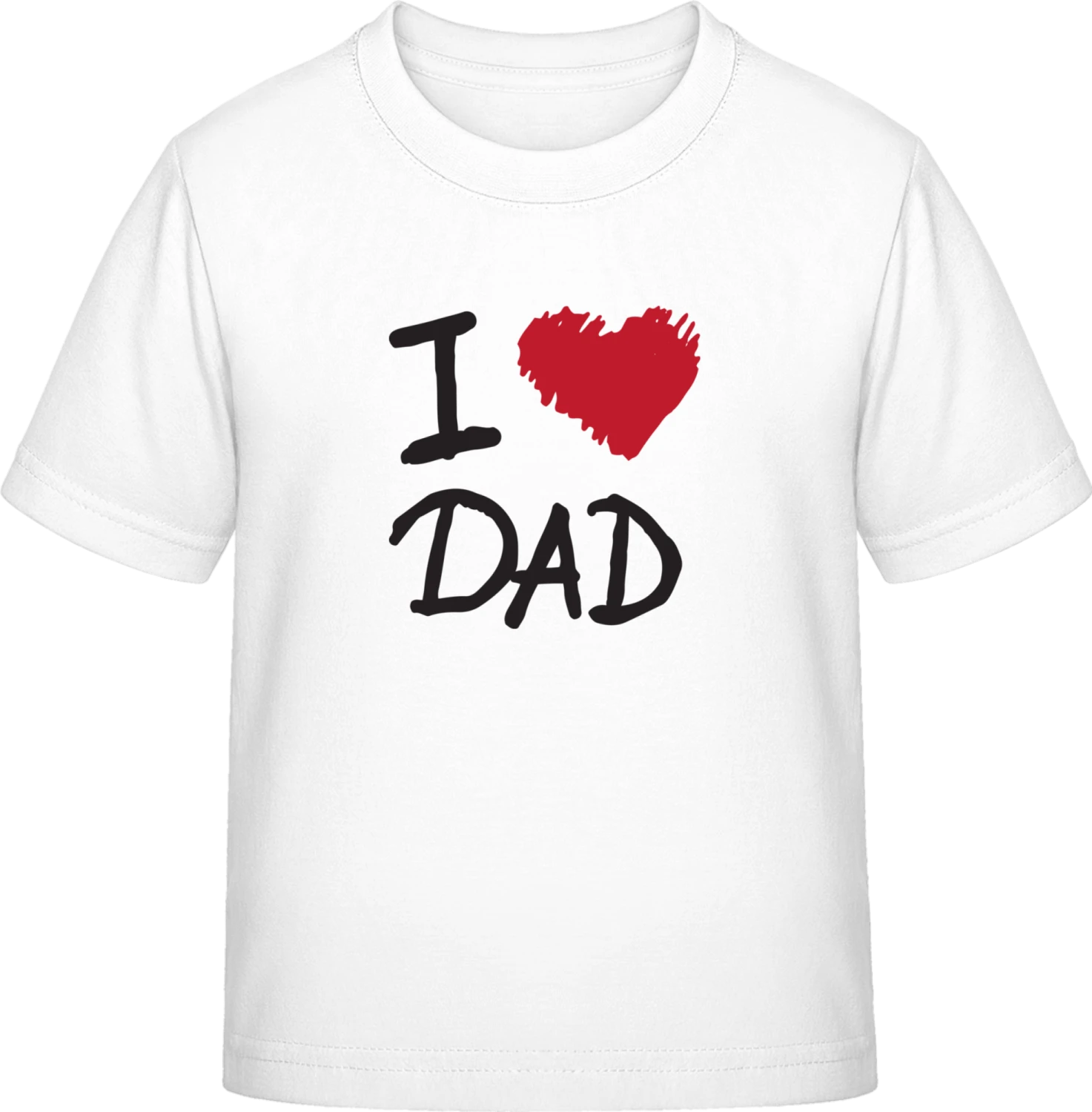 I Heart Dad - White Exact 190 Kids - Front