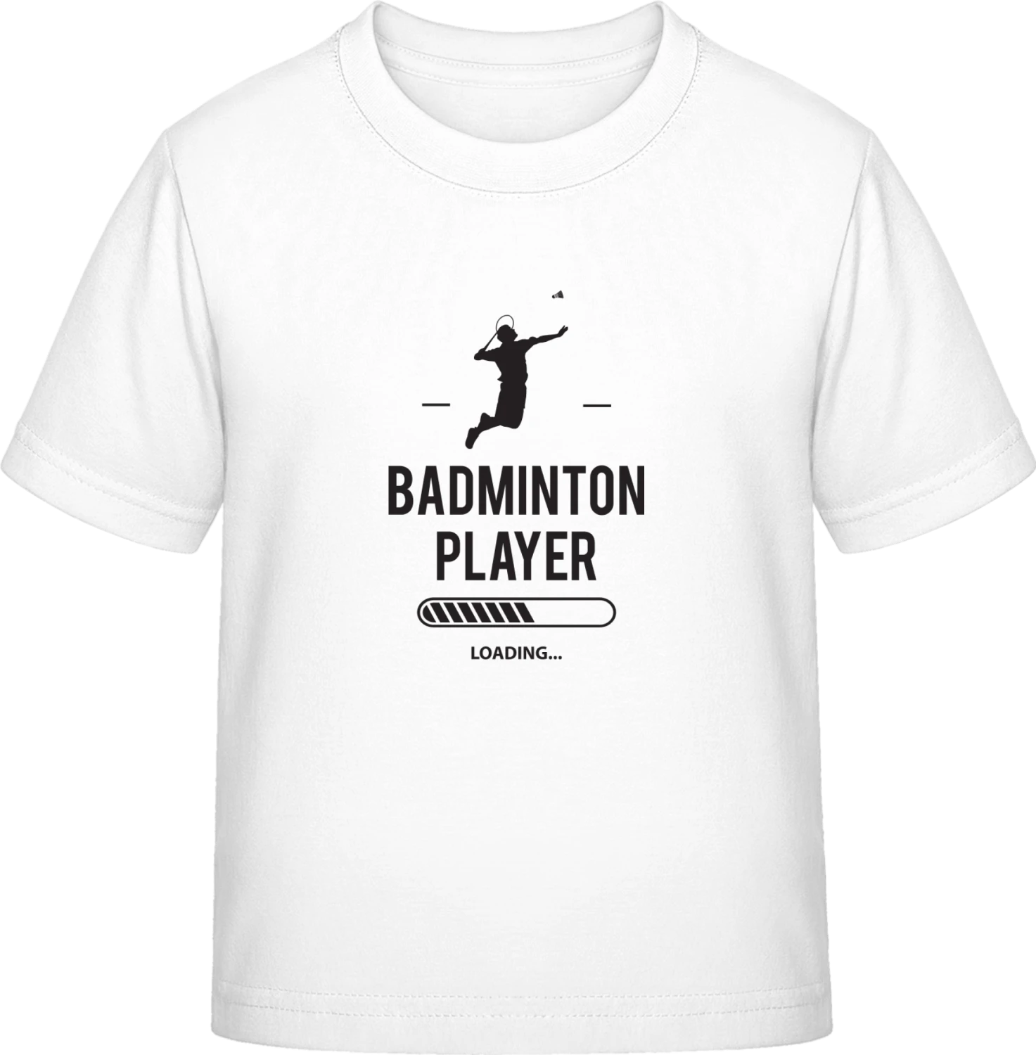 Badminton Player Loading - White Exact 190 Kids - Front