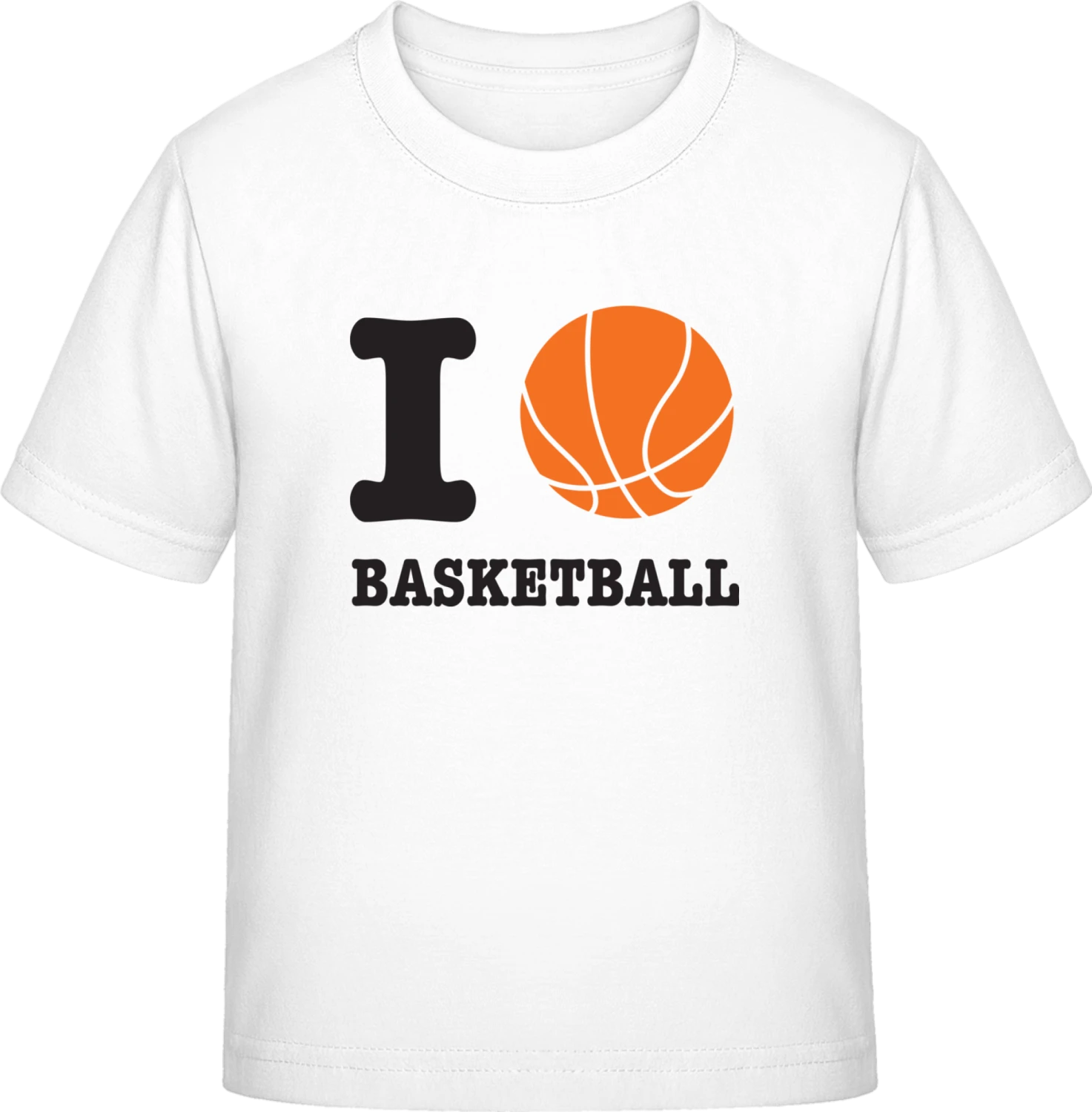 Basketball Love - White Exact 190 Kids - Front