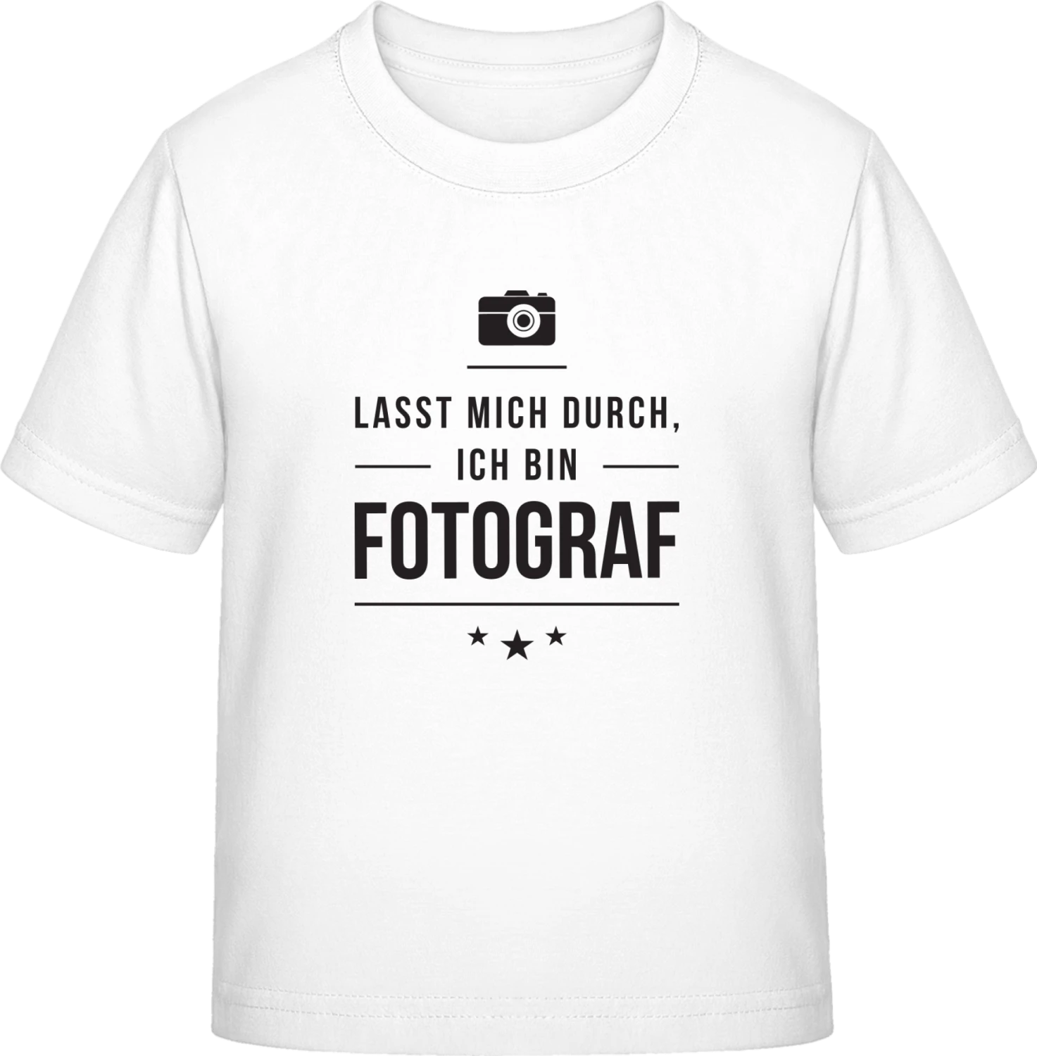 Lasst mich durch ich bin Fotograf - White Exact 190 Kids - Front