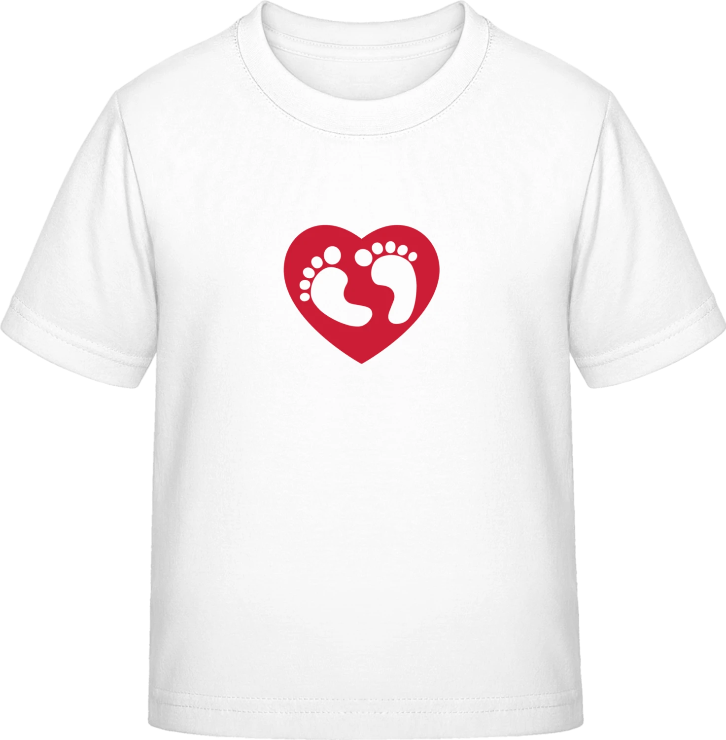 Baby Feet Heart - White Exact 190 Kids - Front