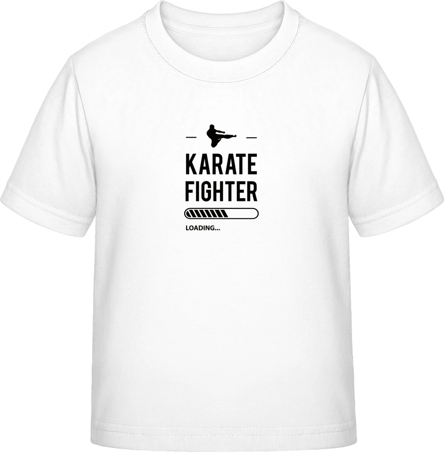 Karate Fighter Loading - White Exact 190 Kids - Front