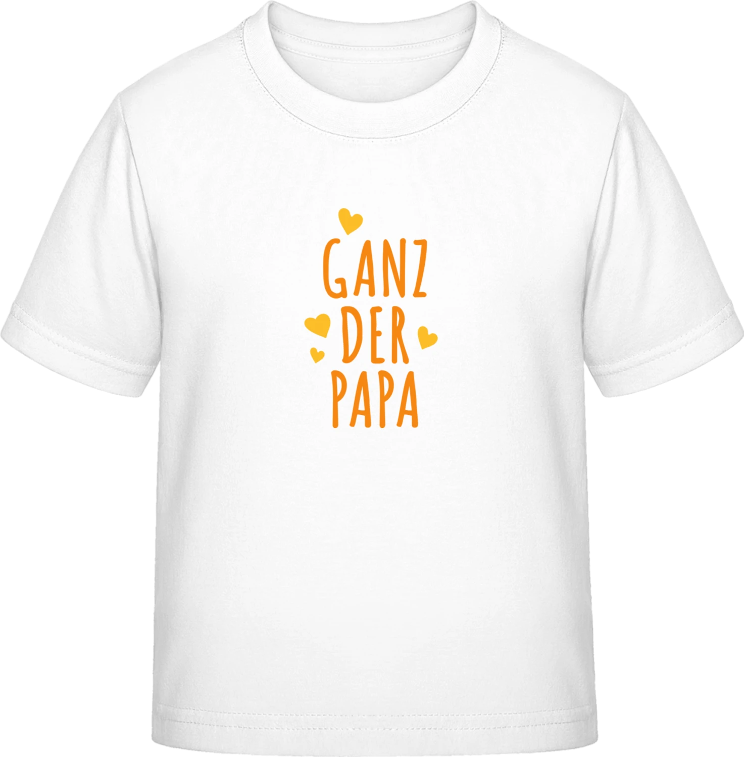 Ganz der Papa Logo - White Exact 190 Kids - Front