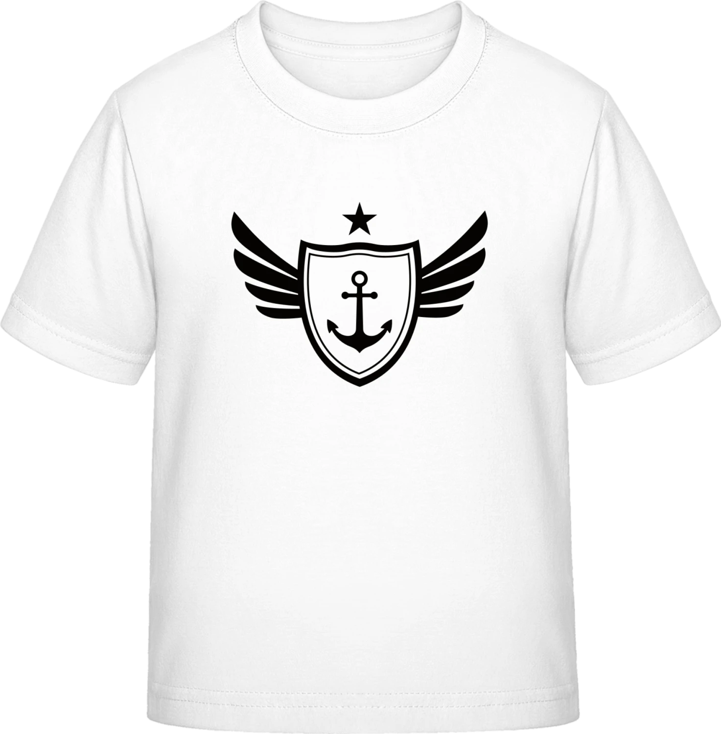 Anchor Winged Star - White Exact 190 Kids - Front