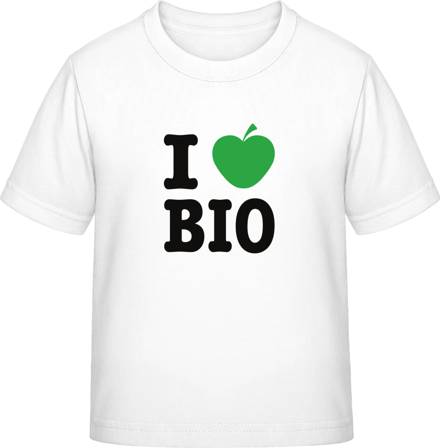 I Love Bio - White Exact 190 Kids - Front