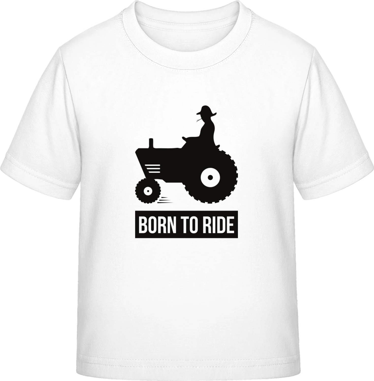 Born To Ride Tractor - White Exact 190 Kids - Front