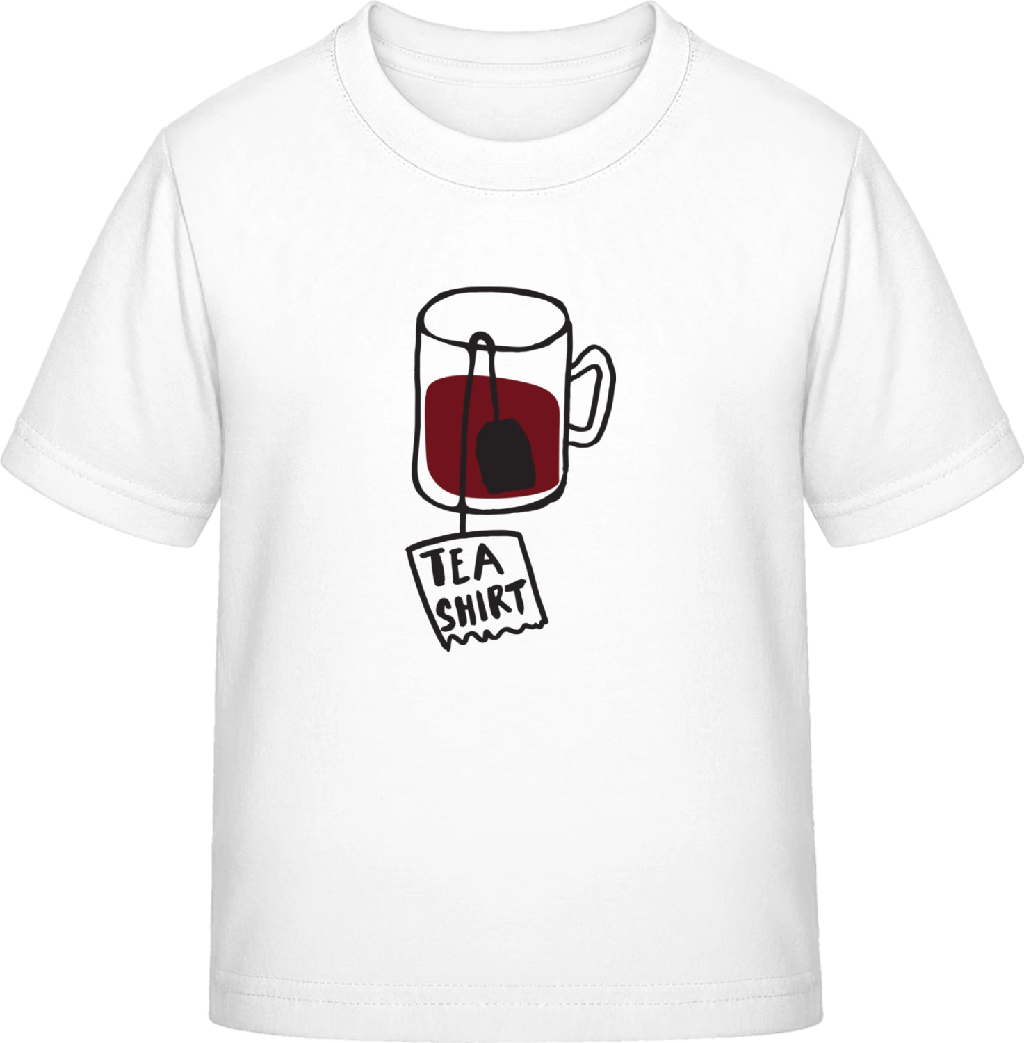 Tea Shirt - White Exact 190 Kids - Front